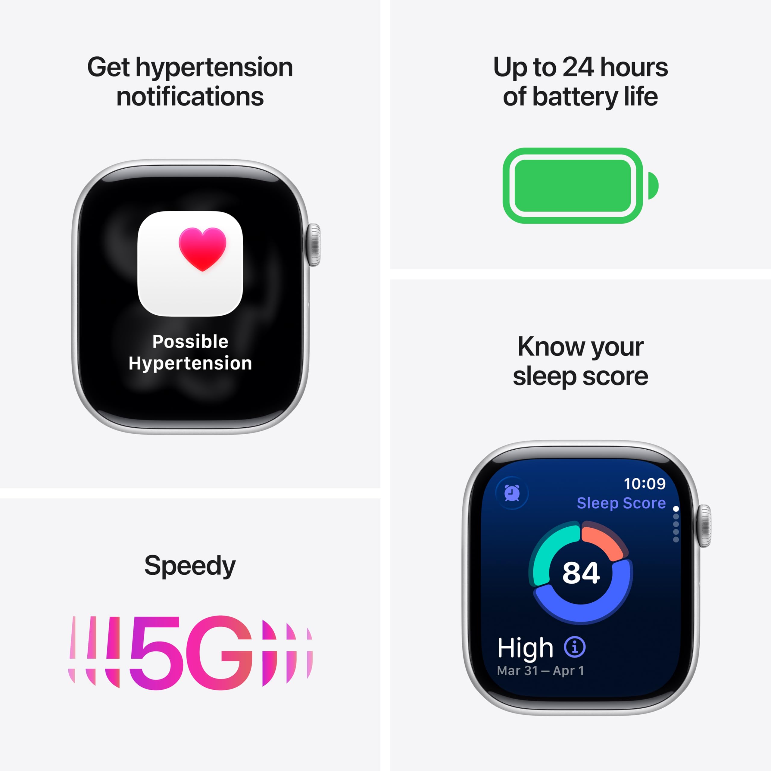 Apple Watch Series 11 [GPS 42mm] Smartwatch with Rose Gold Aluminum Case with Light Blush Sport Band - S/M., Fitness Tracker, Water Resistant (Renewed)