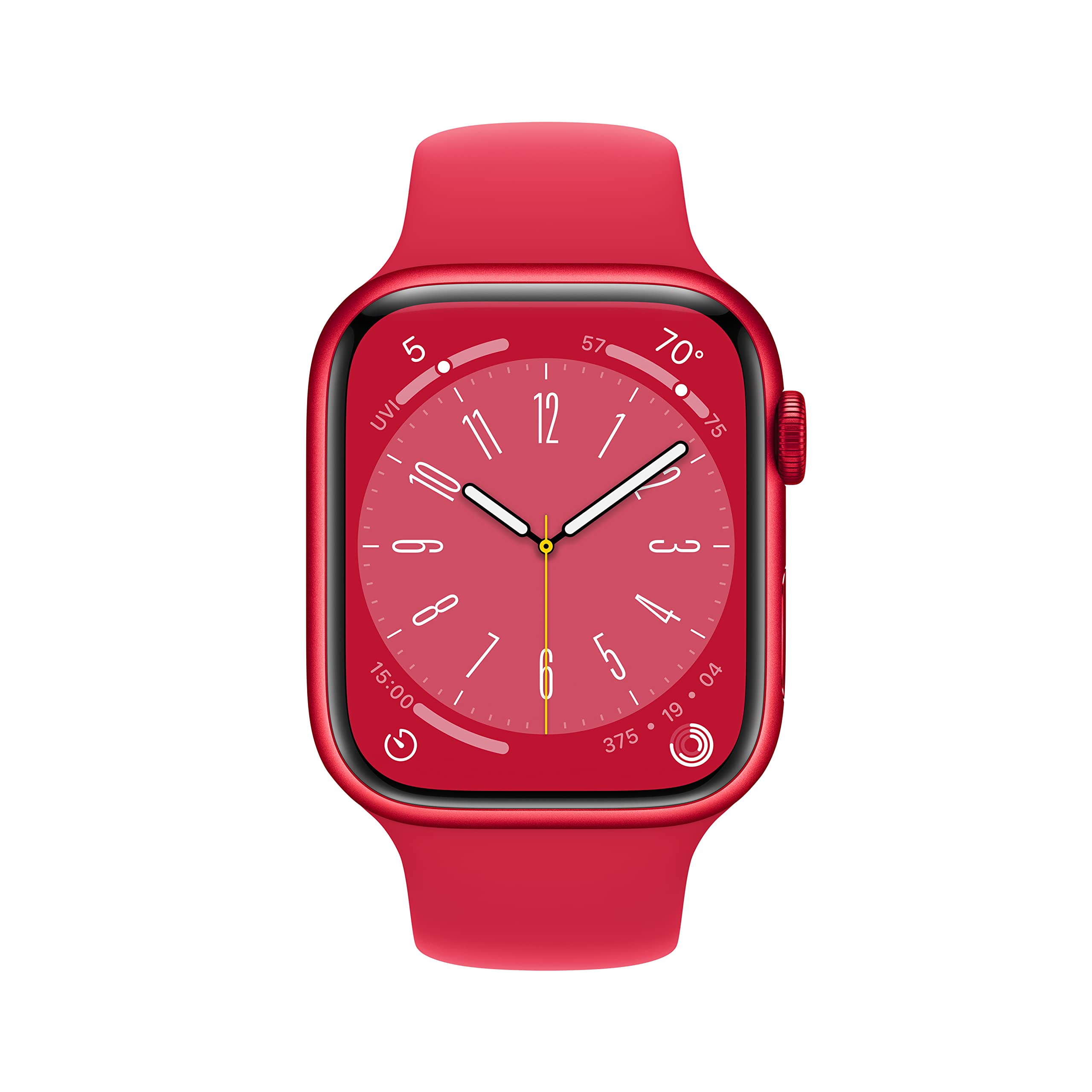 Apple Watch Series 8 [GPS, 45mm] - Midnight Aluminum Case with Midnight Sport Band, M/L (Renewed)