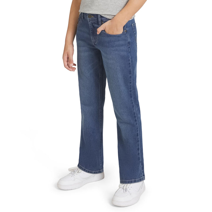 Lee Boys' 5 Pocket Loose Fit Stretch Waist Denim Jeans