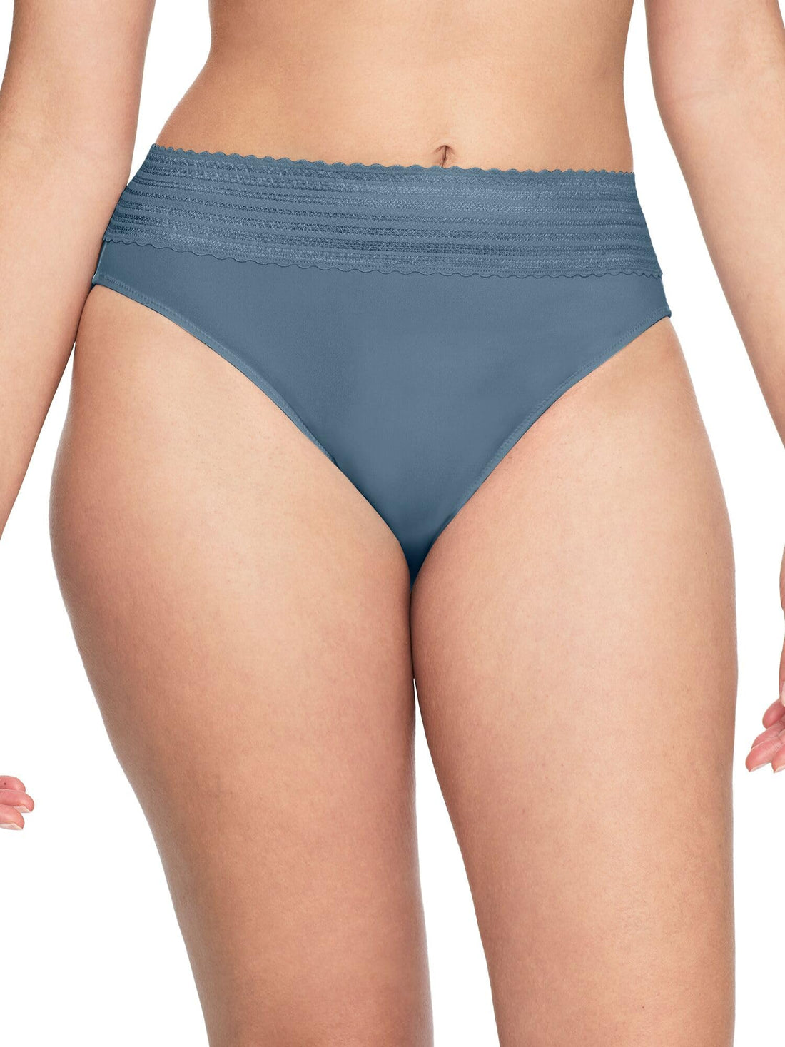 Warner's Women's No Pinching, No Problems Dig-Free Comfort Waist with Lace Microfiber Hi-Cut 5109J