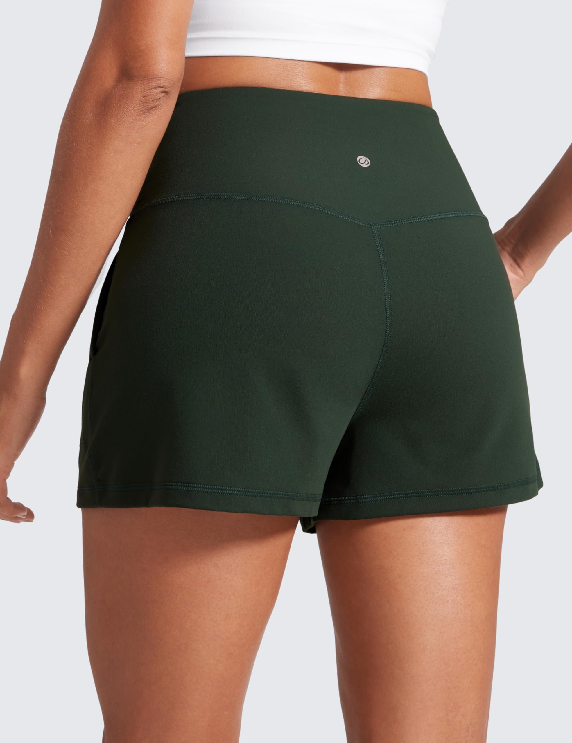 CRZ YOGA Butterlift Linerless Shorts 3" | High Waisted, Buttery Soft, Comfy, Yoga, Casual, Pockets, for Women
