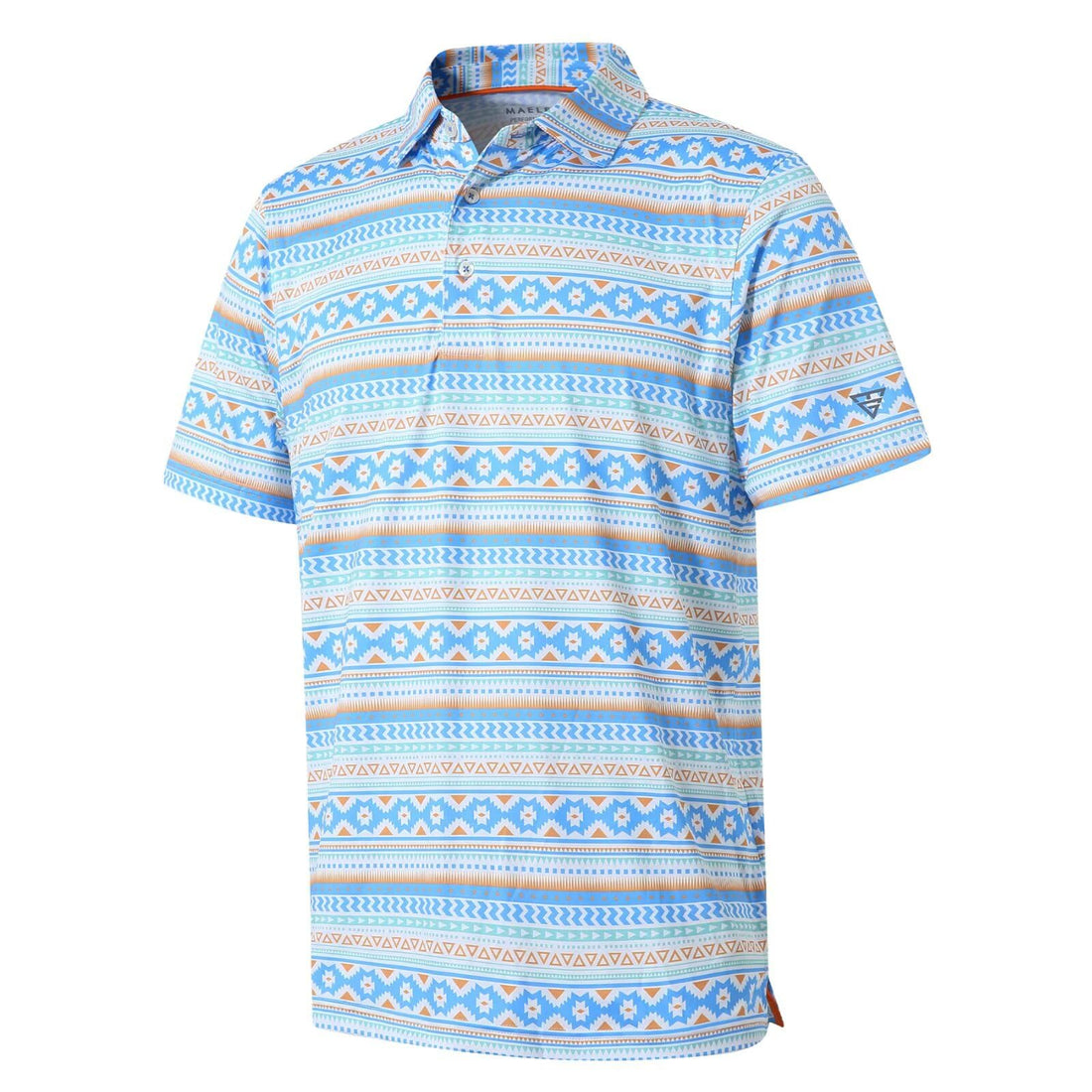 Golf Shirts for Men Dry Fit Short Sleeve Print Performance Moisture Wicking Polo Shirt