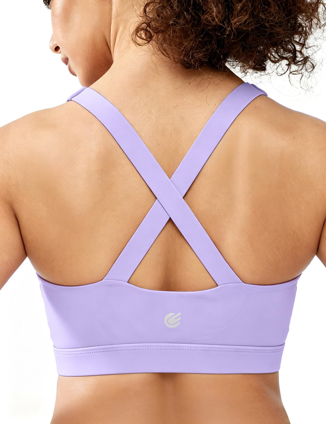 Cordaw Pickleball Sports Bras for Women High Support, Molded Cup Crisscross Back High Impact Workout Yoga Bra