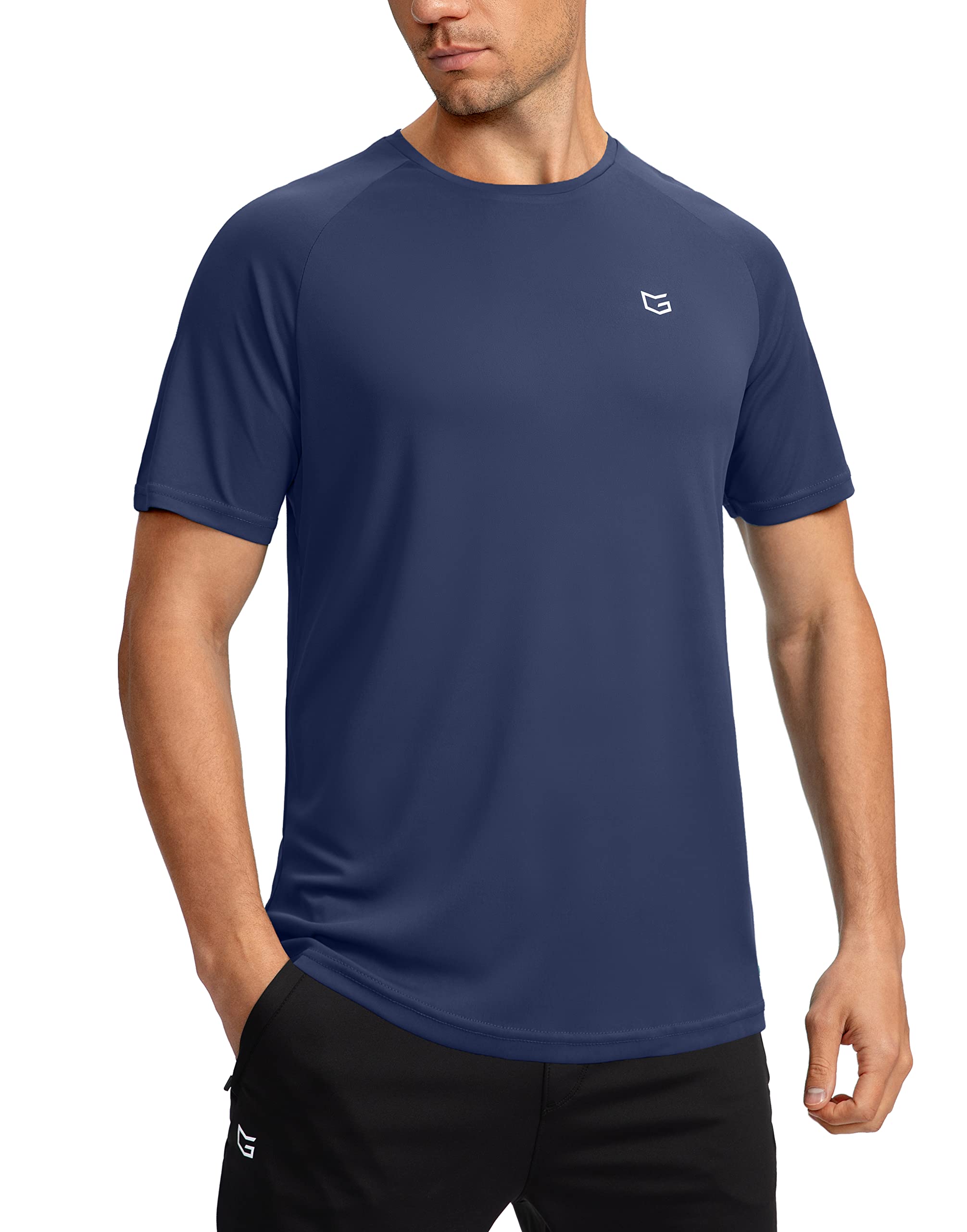 G Gradual Men's Workout Quick Dry T-Shirts Short Sleeve Lightweight Cooling Gym Shirts Tee for Running, Beach, Hiking