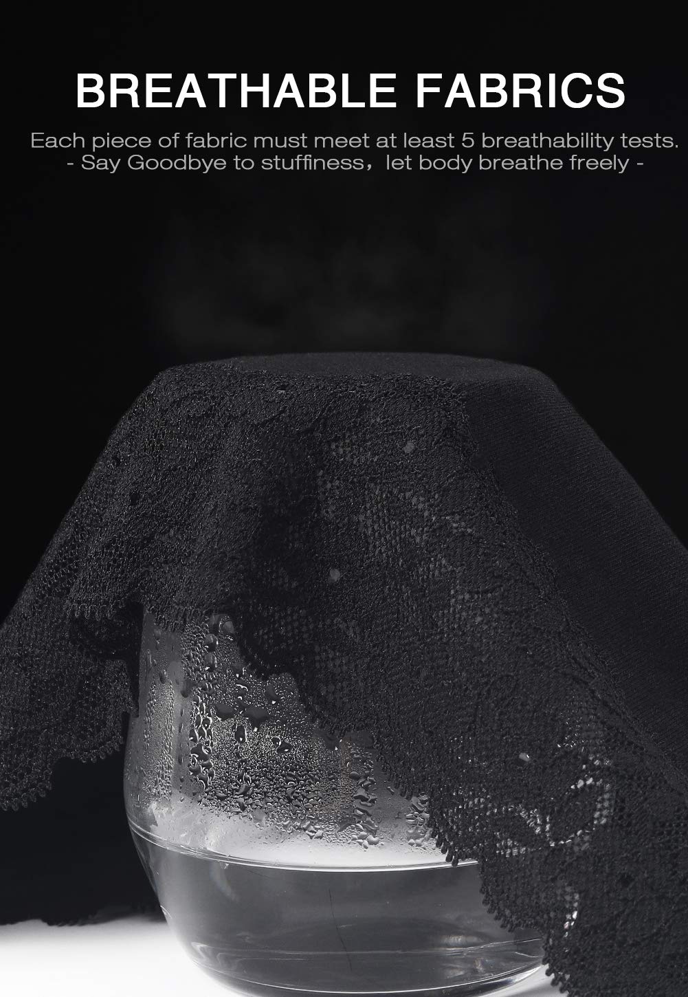 Hipster Panties for Women Underwear Lace Bikini Hip-huggers Panties 5 Pack