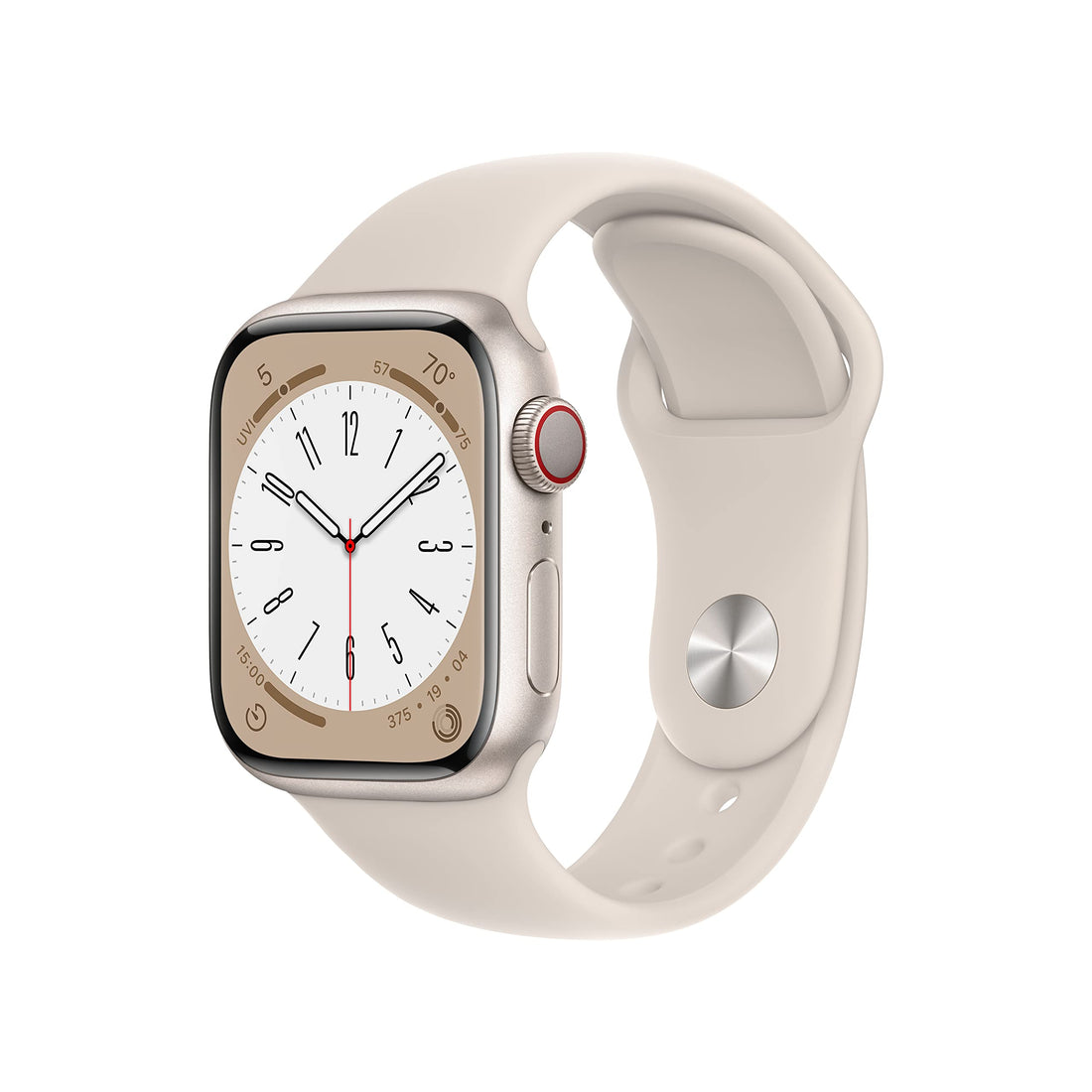 Apple Watch Series 8 [GPS, 45mm] - Midnight Aluminum Case with Midnight Sport Band, M/L (Renewed)