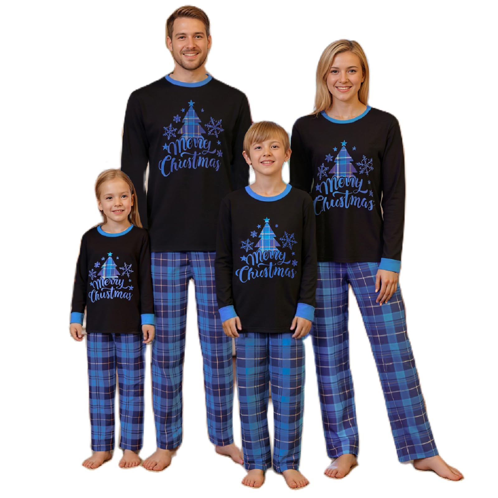 Christmas Pajama Family Matching Pajamas Sets Christmas Pjs Sleepwear Outfits for Christmas Holiday Xmas Party