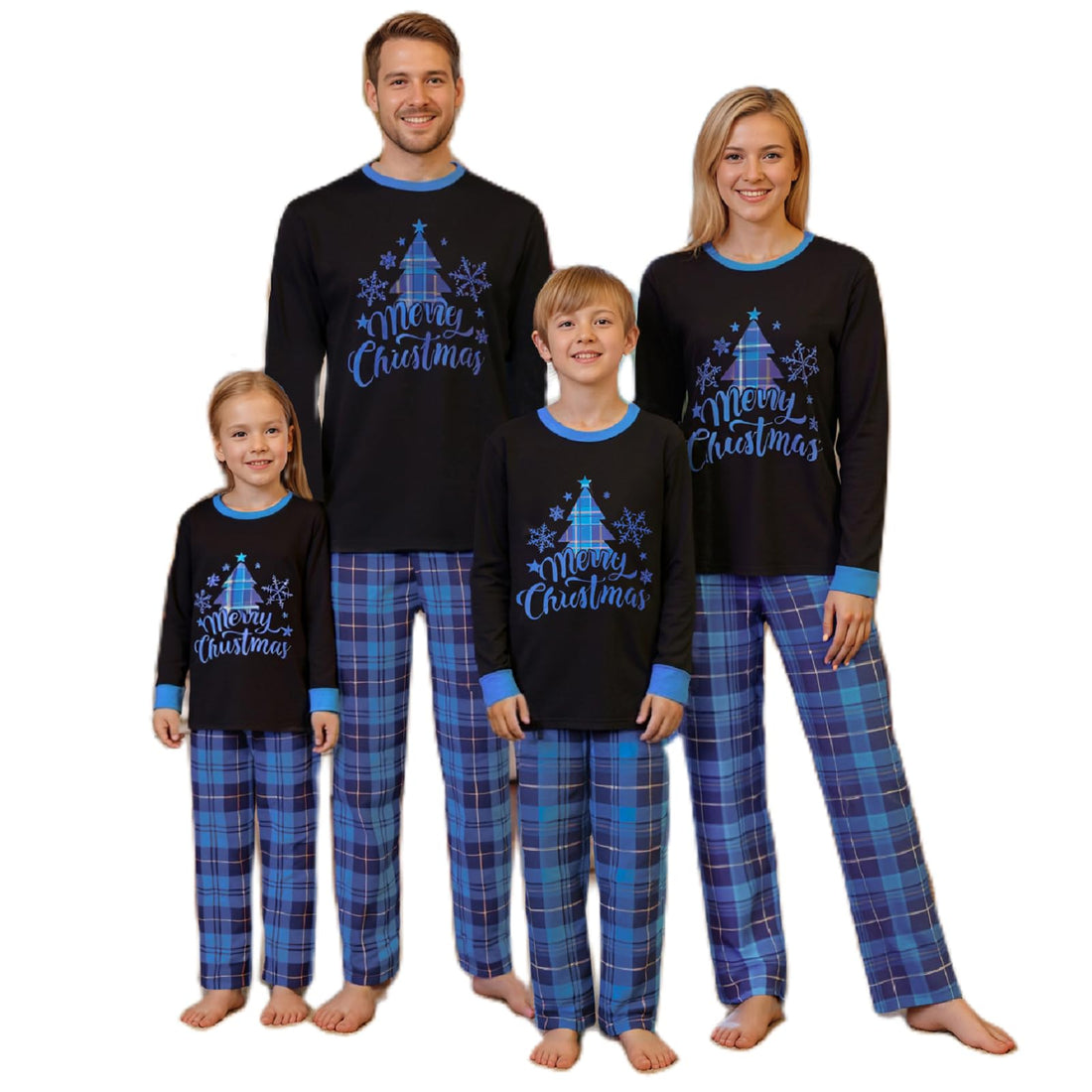 Christmas Pajama Family Matching Pajamas Sets Christmas Pjs Sleepwear Outfits for Christmas Holiday Xmas Party