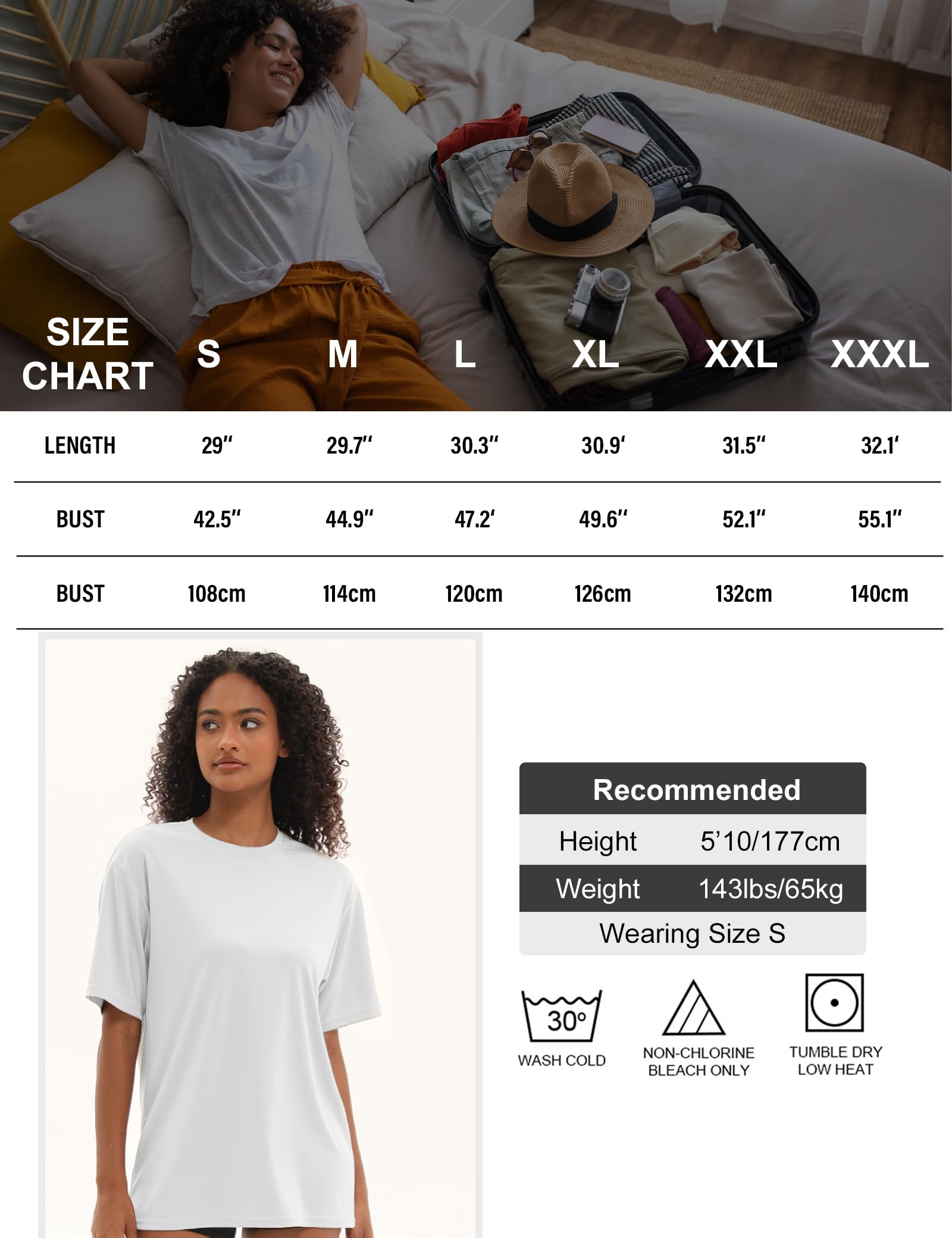 Kinglaman 5 Pack Workout Oversized T Shirts for Women, Short Sleeve Plus Size Baggy Dry Fit Athletic Gym Shirts Tops Tees
