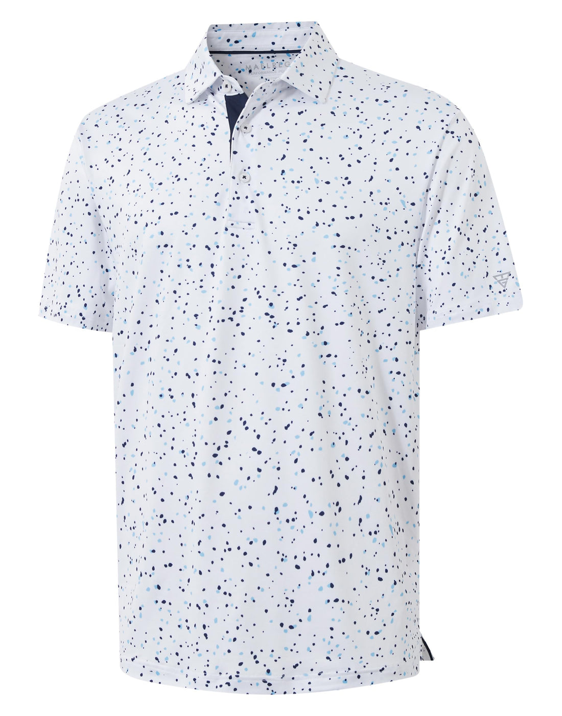 M MAELREG Mens Golf Shirt Print Performance Moisture Wicking Dry Fit Short Sleeve Casual Collared Polo Shirts for Men