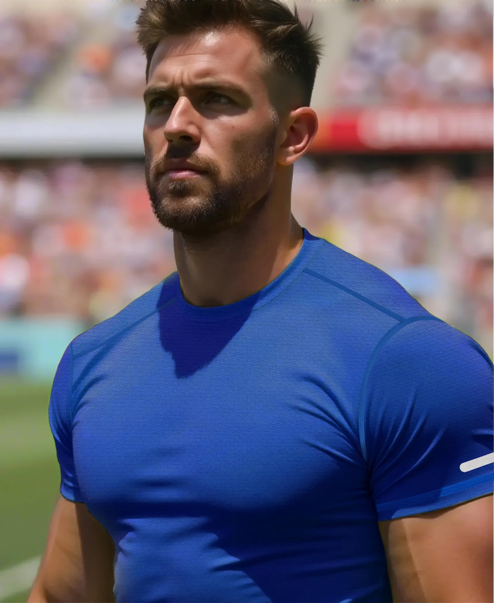 Workout Shirts Men Moisture Wicking Quick Dry Running Short Sleeve | Breathable high elasticity gym activewear tee durable lightweight athletic fit performance tshirt
