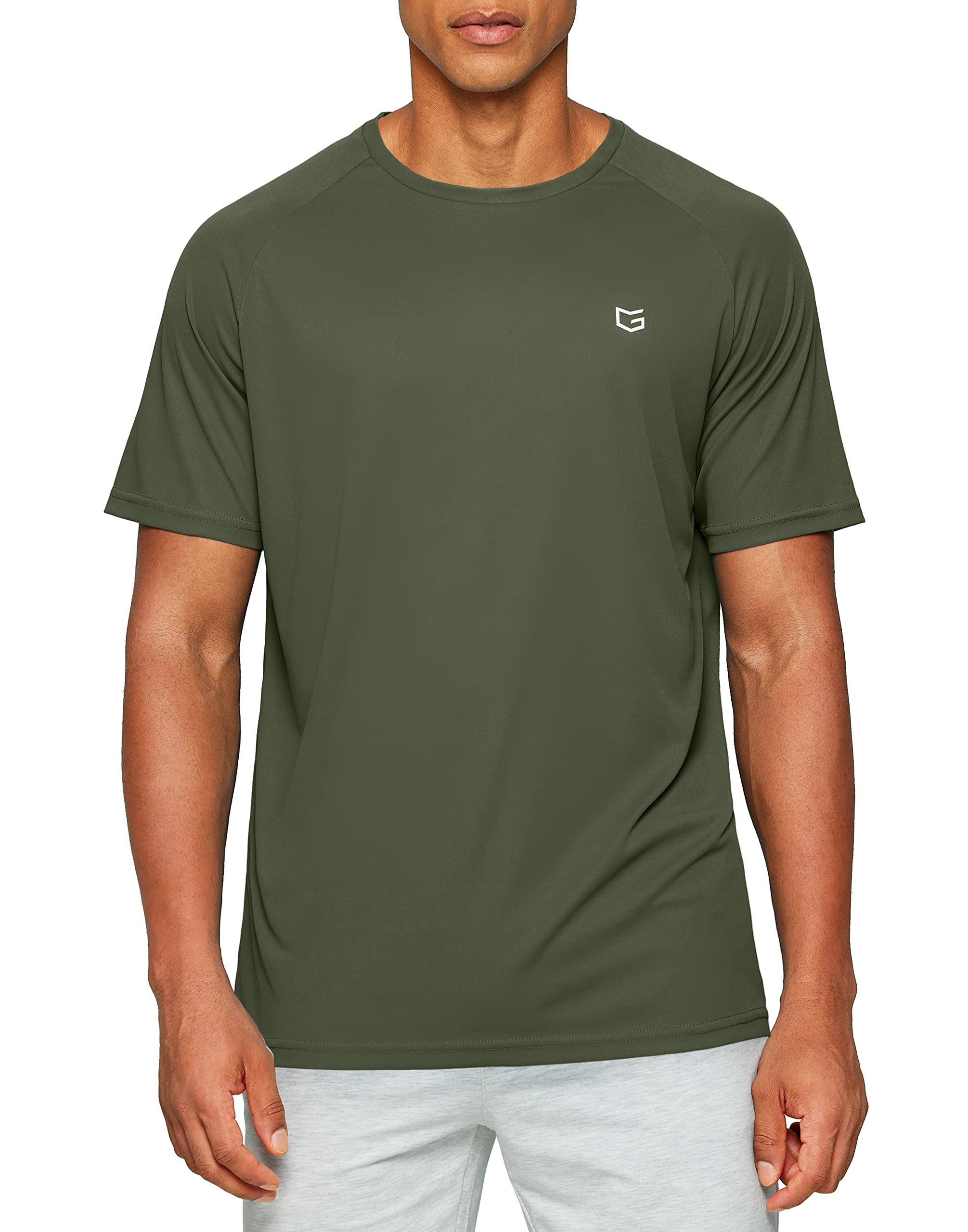 G Gradual Men's Workout Quick Dry T-Shirts Short Sleeve Lightweight Cooling Gym Shirts Tee for Running, Beach, Hiking