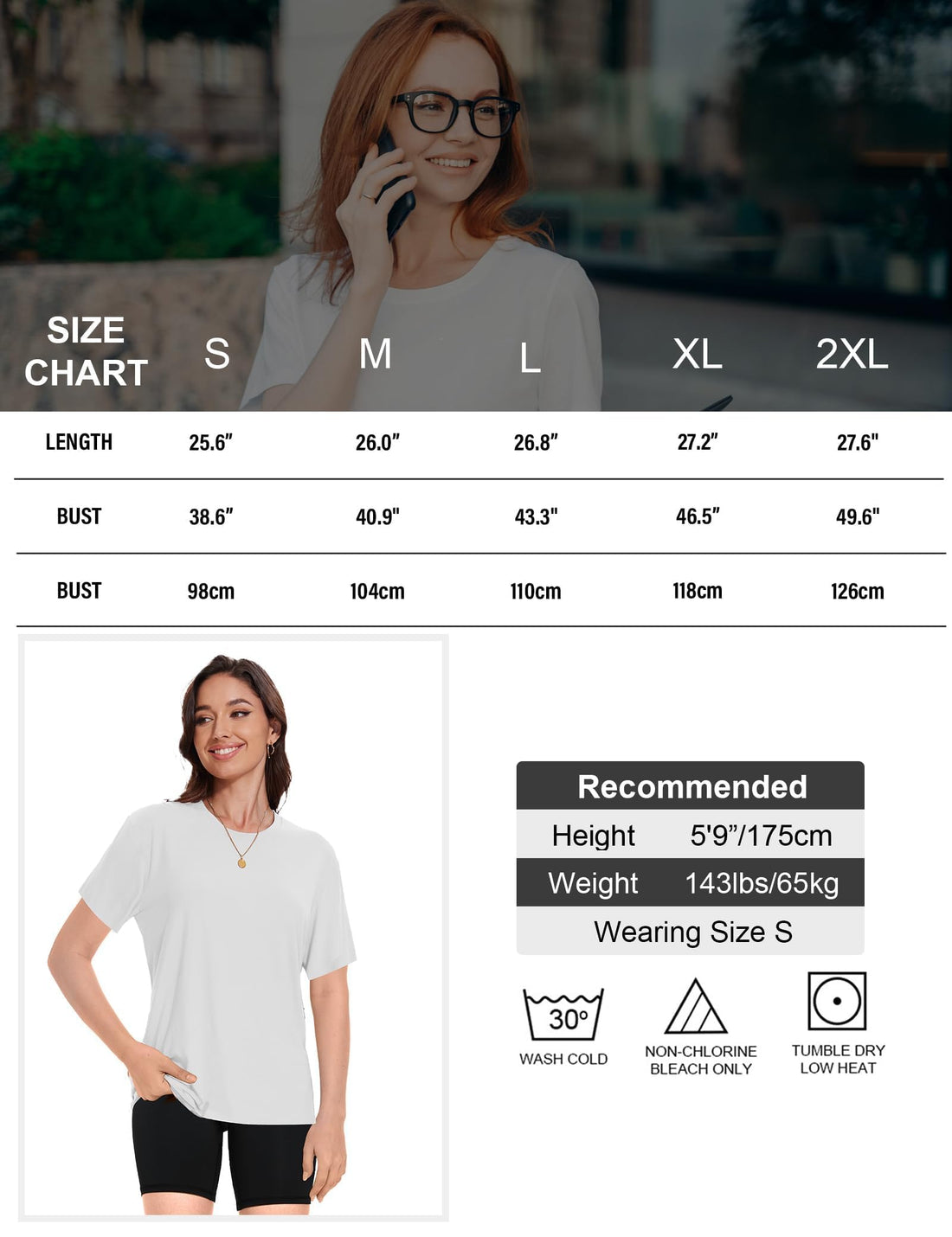 Kinglaman 4 Pack Women Basic T Shirts Tees, Workout Gym Loose Fit Crew Neck Short Sleeve Tshirts Casual Tops