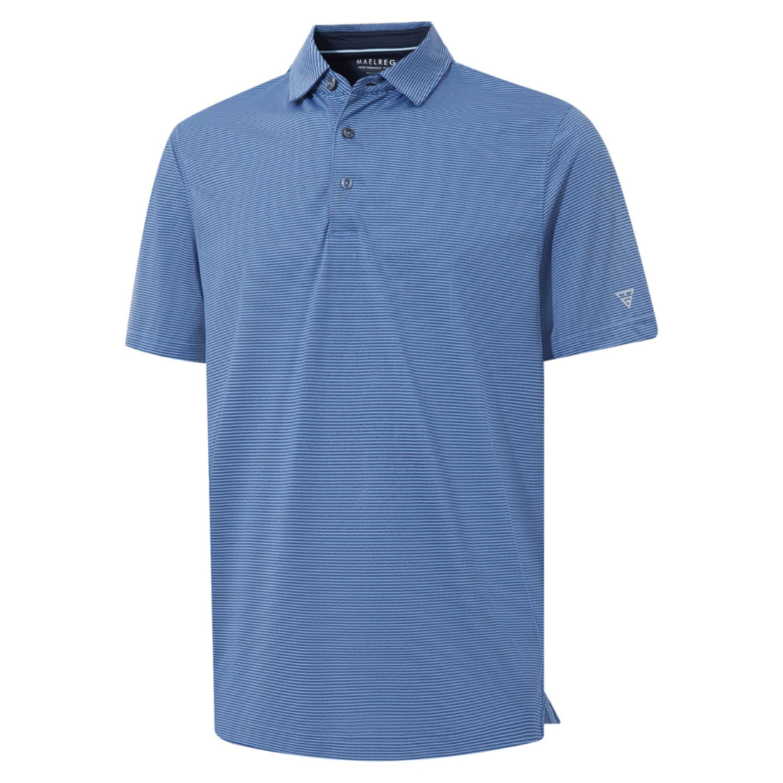 M MAELREG Men's Jacquard Stripe Golf Shirts Quick Dry Performance Short Sleeve Moisture Wicking Polo Shirt for Men