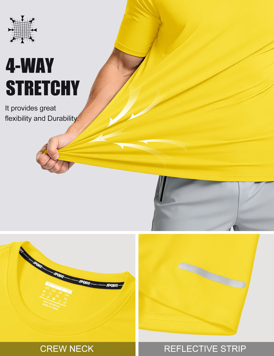 MAGCOMSEN Mens Workout Shirts Dry Fit Sun Protection Athletic Short Sleeve Shirt UPF 50+ Gym Running Swim Rash Guard Top