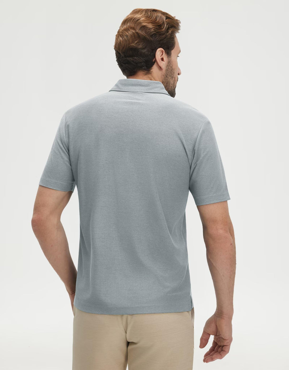 M MAELREG Golf Shirts for Men Heather Pocket Lightweight Moisture Wicking Cllared Stretch Mens Polo Shirts Short Sleeve