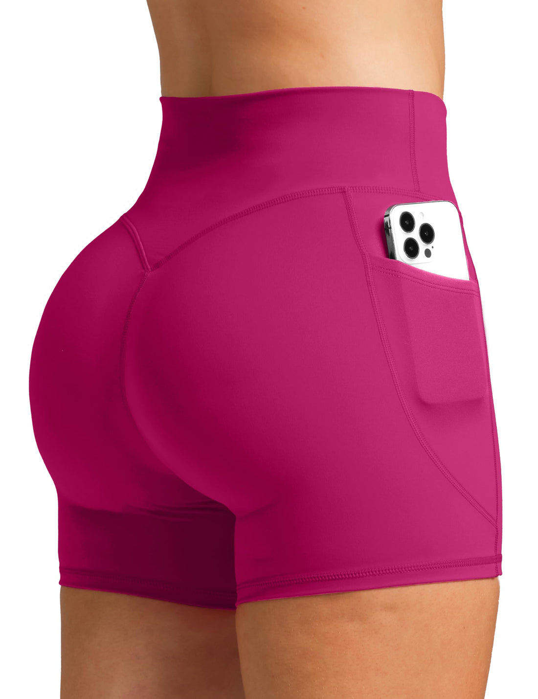 Olmlmt Biker Shorts Women 4.5" with Pockets High Waisted Spandex Yoga Workout Shorts