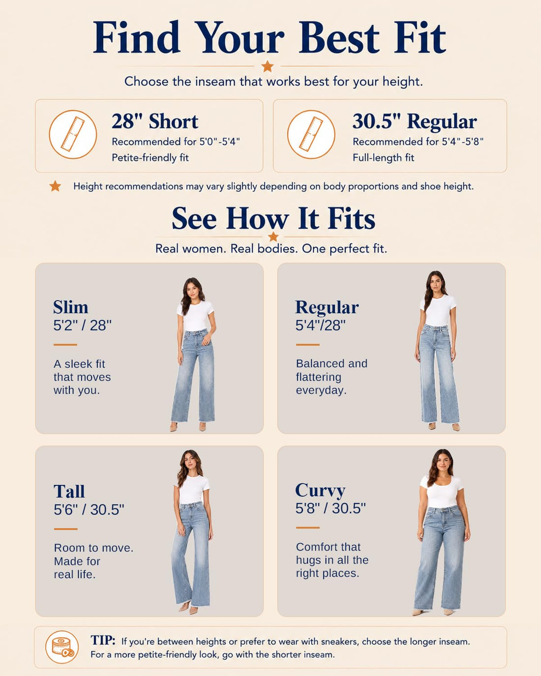 Womens High Waisted Jeans Stretchy Straight Leg Loose Fit Tummy Control Raw Hem Denim Pants Trendy Fashion