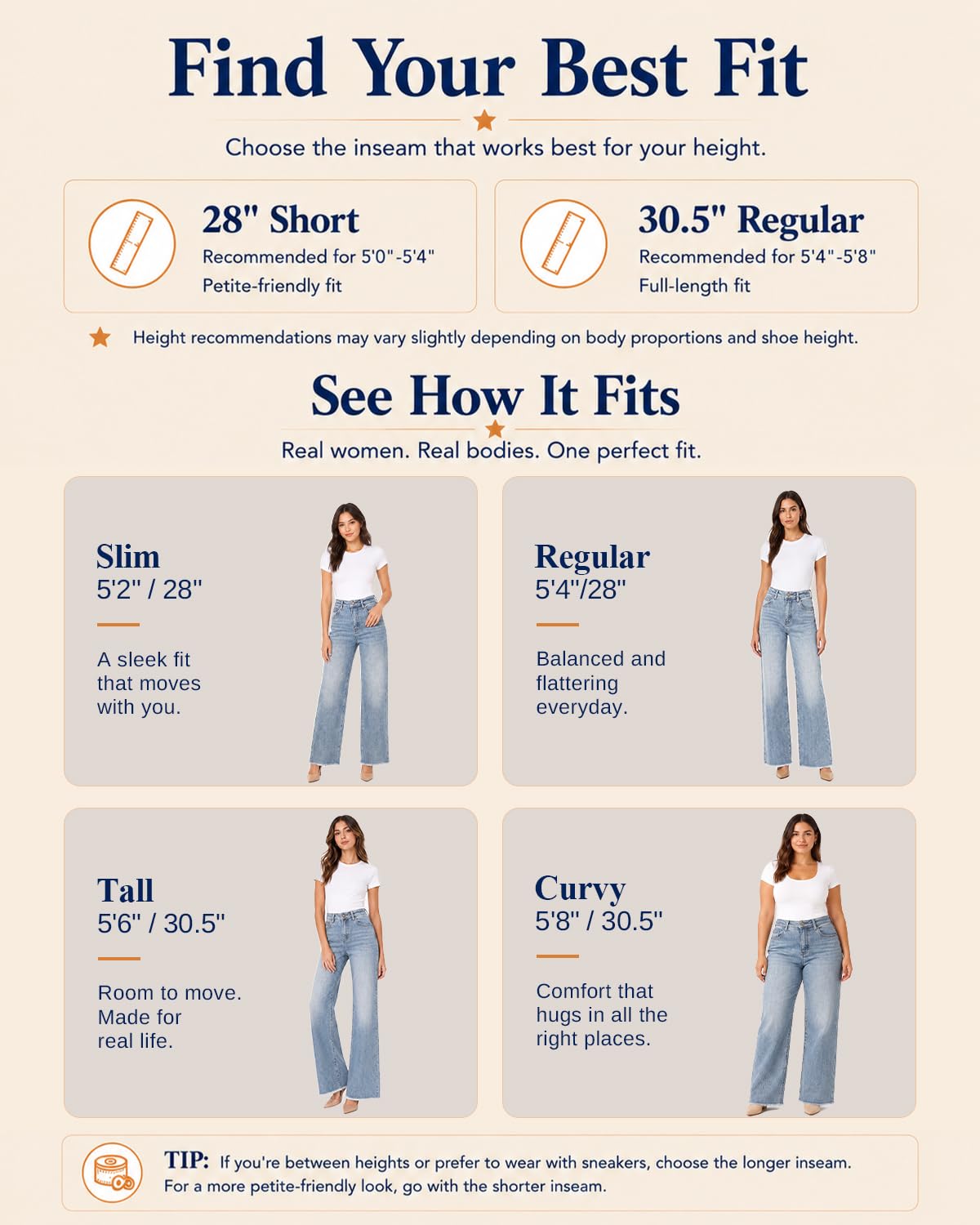 Womens High Waisted Jeans Stretchy Straight Leg Loose Fit Tummy Control Raw Hem Denim Pants Trendy Fashion