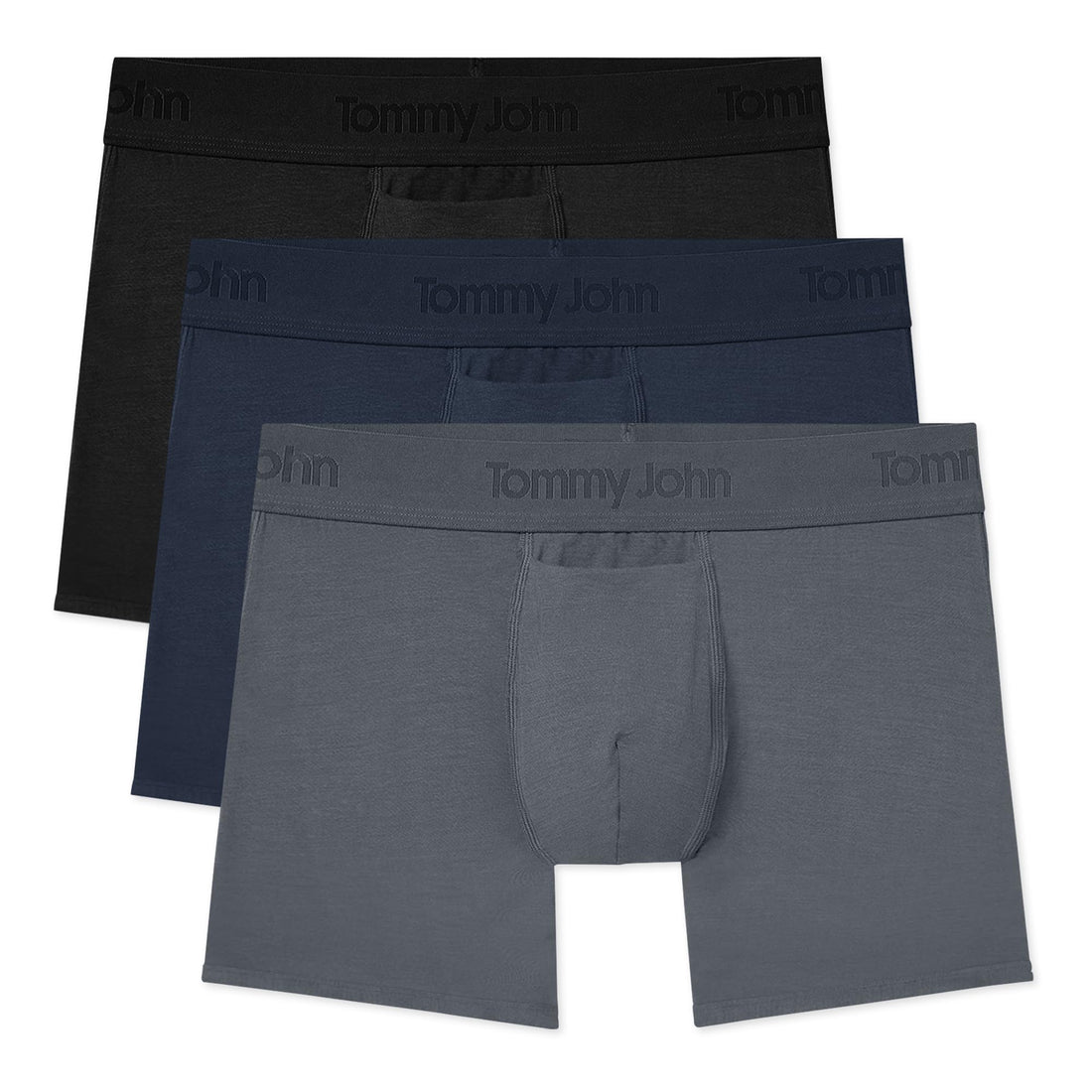 Tommy John Men's Trunk 4” Underwear, Second Skin Boxers with Supportive Contour Pouch, Soft, Breathable Stretch Fabric Boxers