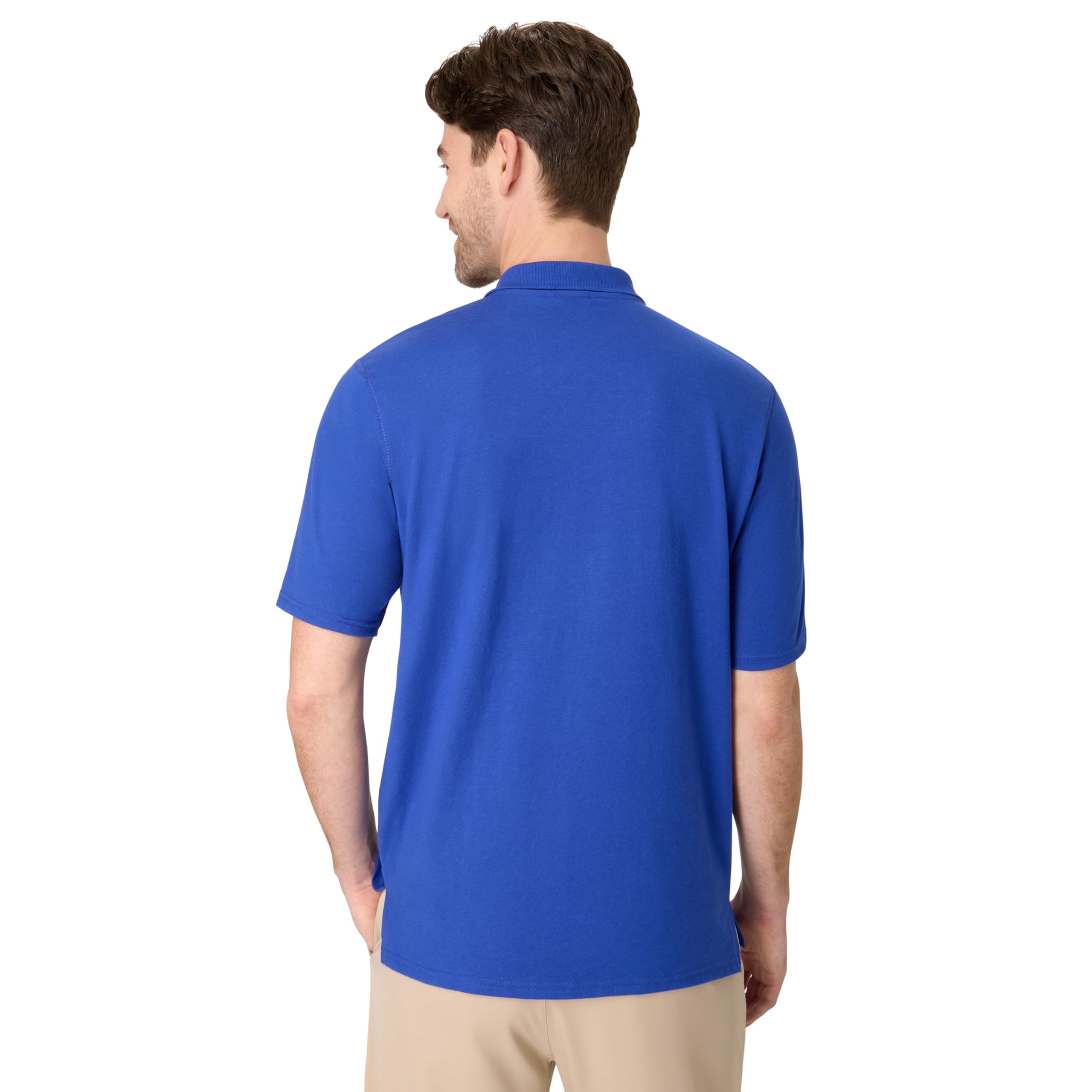 Hanes mens X-temp Performance Polo, Cotton Blend Sport Shirt for Men With Odor Control