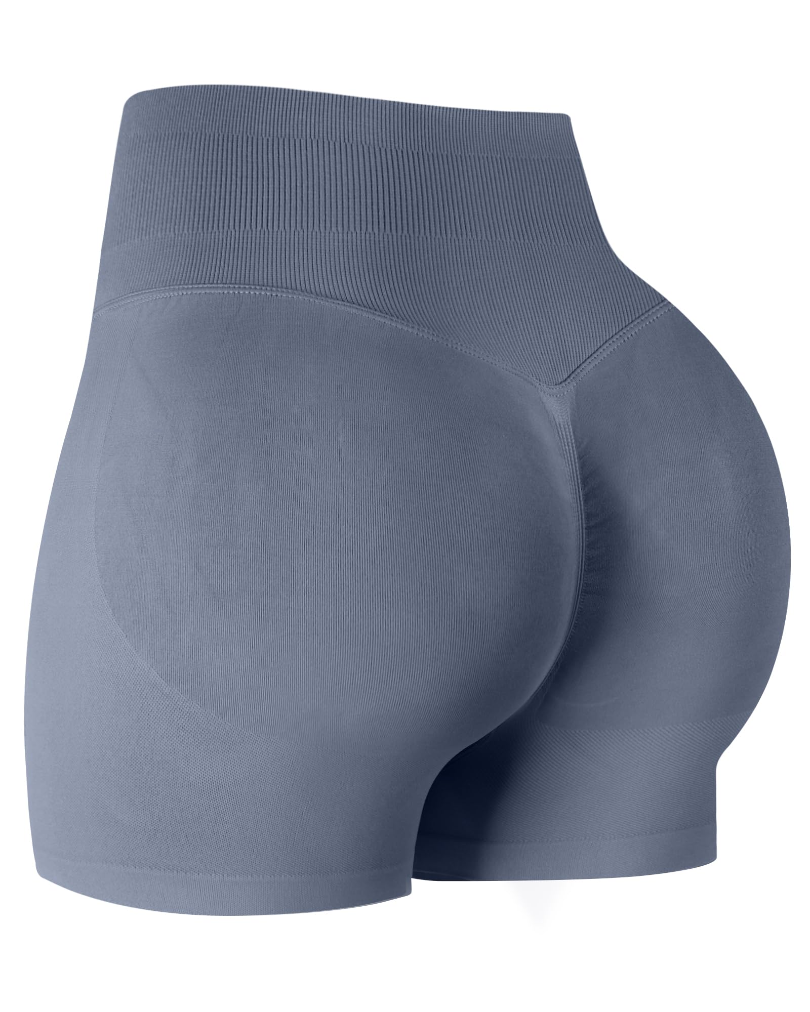 ATHVOTAR Workout Gym Shorts Women, High Waisted Seamless Butt Lifting Scrunch Butt Sports Shorts
