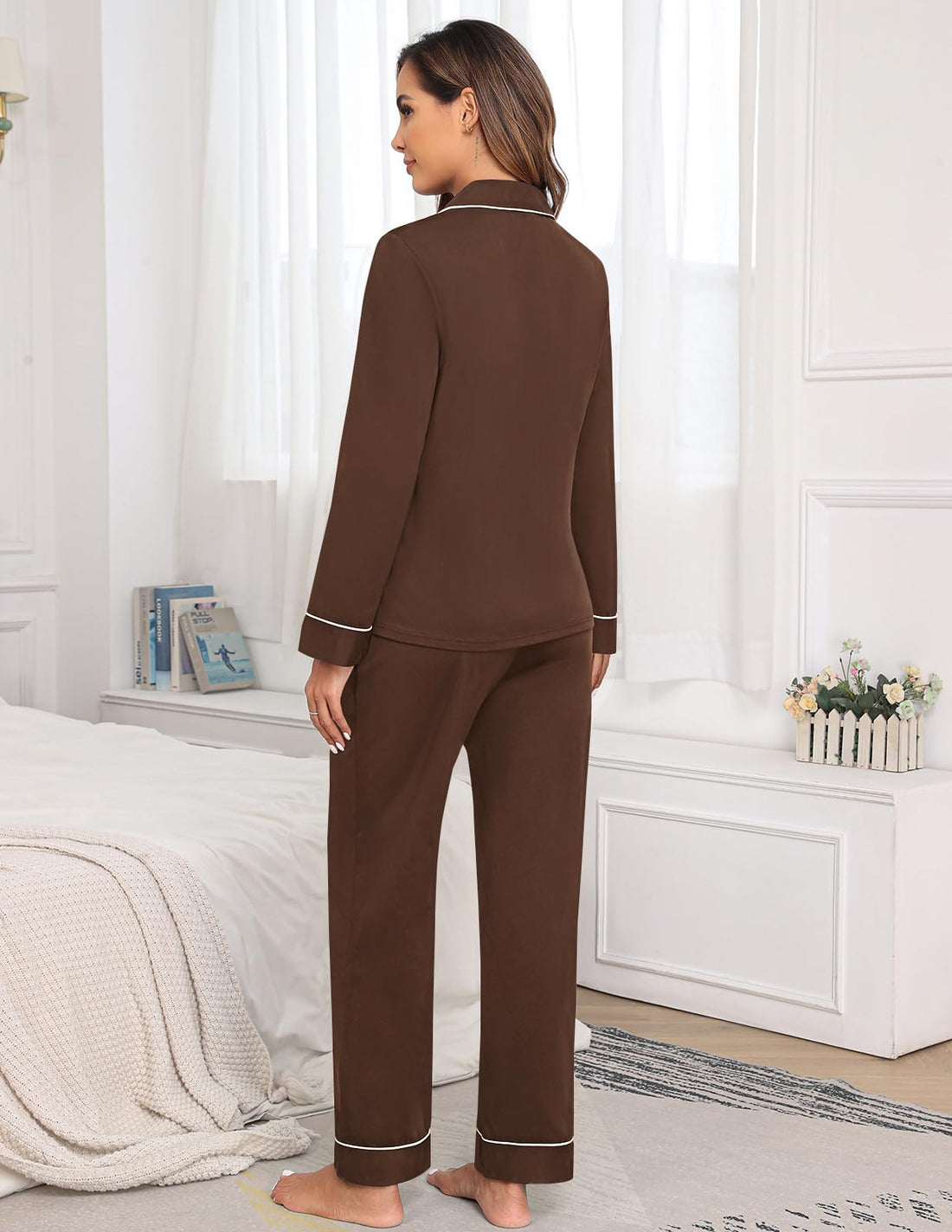 Veseacky Womens Pajamas Sets Lounge Sets for Women with Pockets for Home and Pajama Parties Suitable for all Seasons