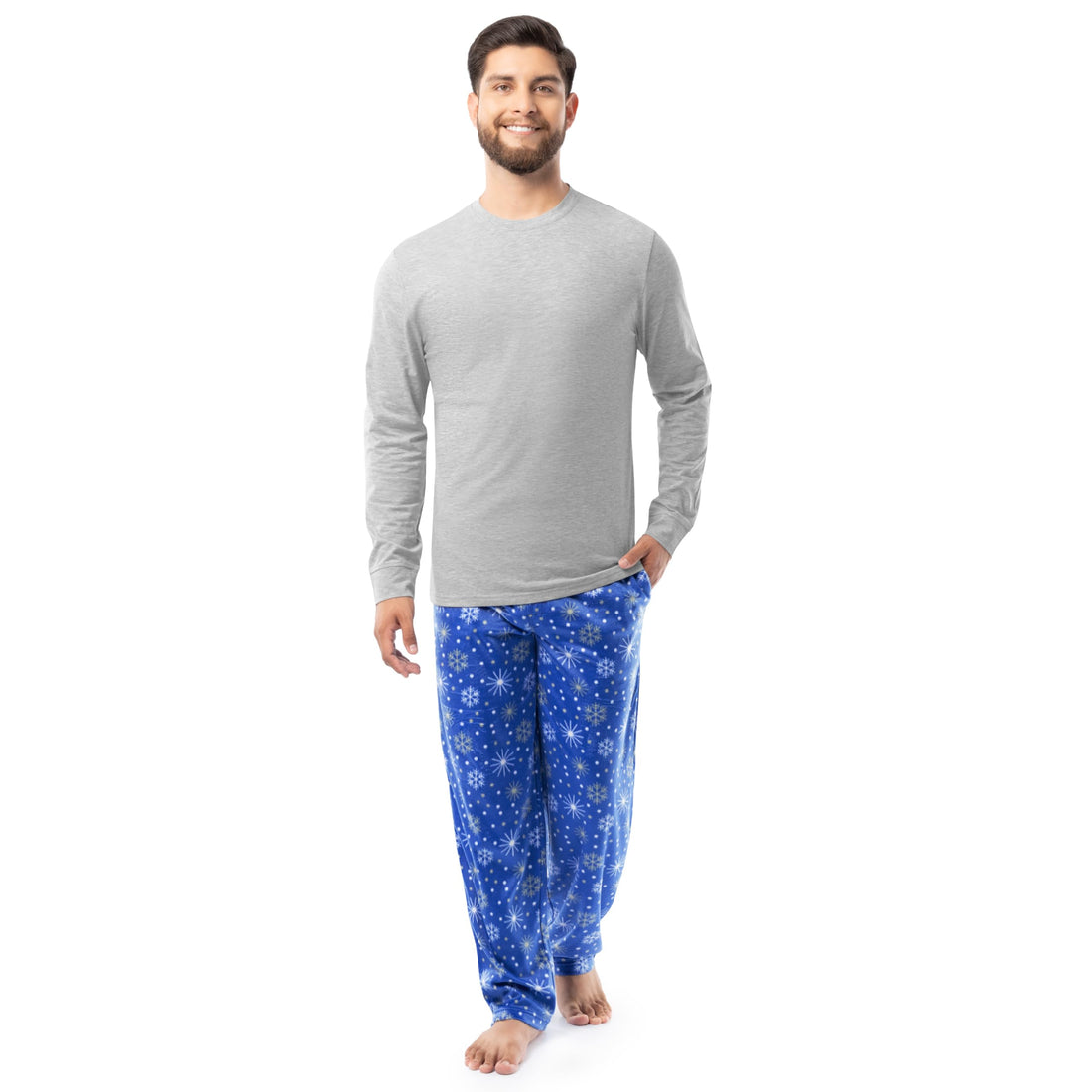 Fruit of the Loom Men Matching Holiday Family Sleep Pajama Set for Women, Men, and Kids