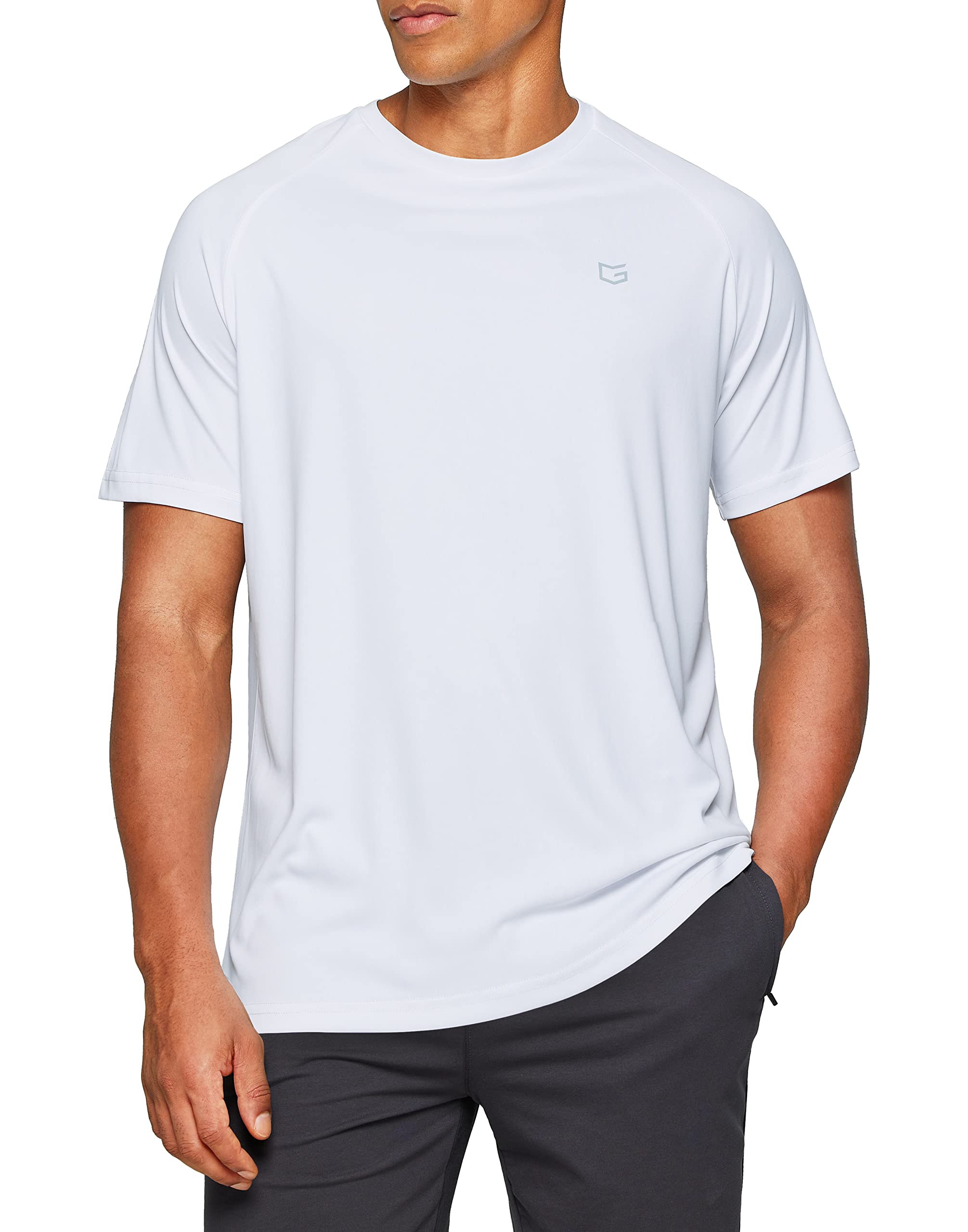 G Gradual Men's Workout Quick Dry T-Shirts Short Sleeve Lightweight Cooling Gym Shirts Tee for Running, Beach, Hiking