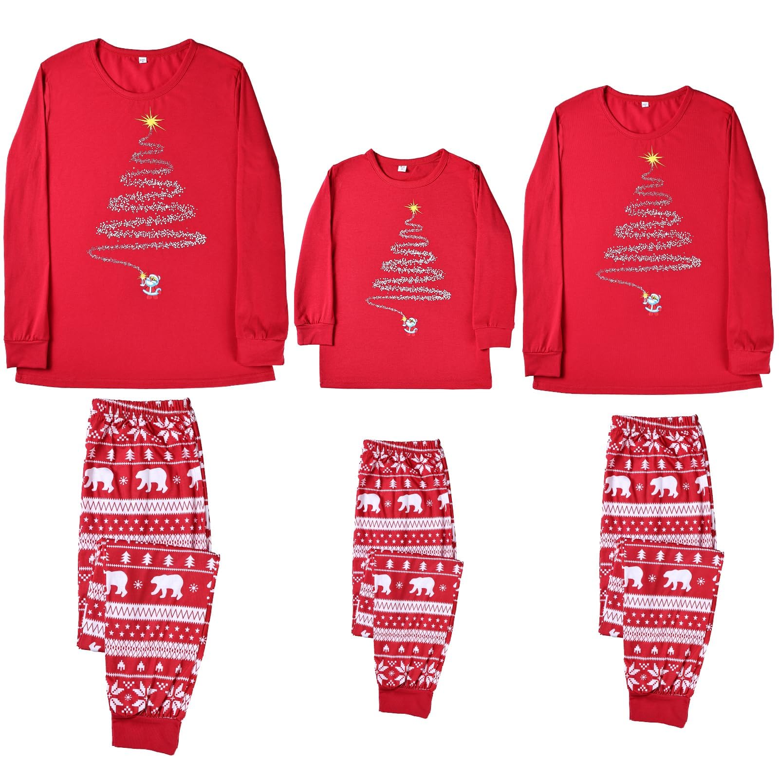 Family Christmas Pajamas Matching sets,Matching Christmas Pajamas Set for family,Womens Sleepwear, Xmas PJS Set