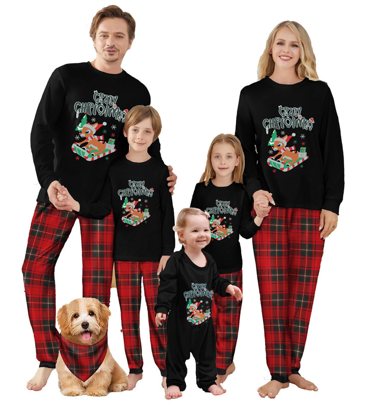 WephuPSho Christmas Family Matching Pajamas, Festive Xmas Jammies Sets for the Whole Family, Holiday Pjs Christmas