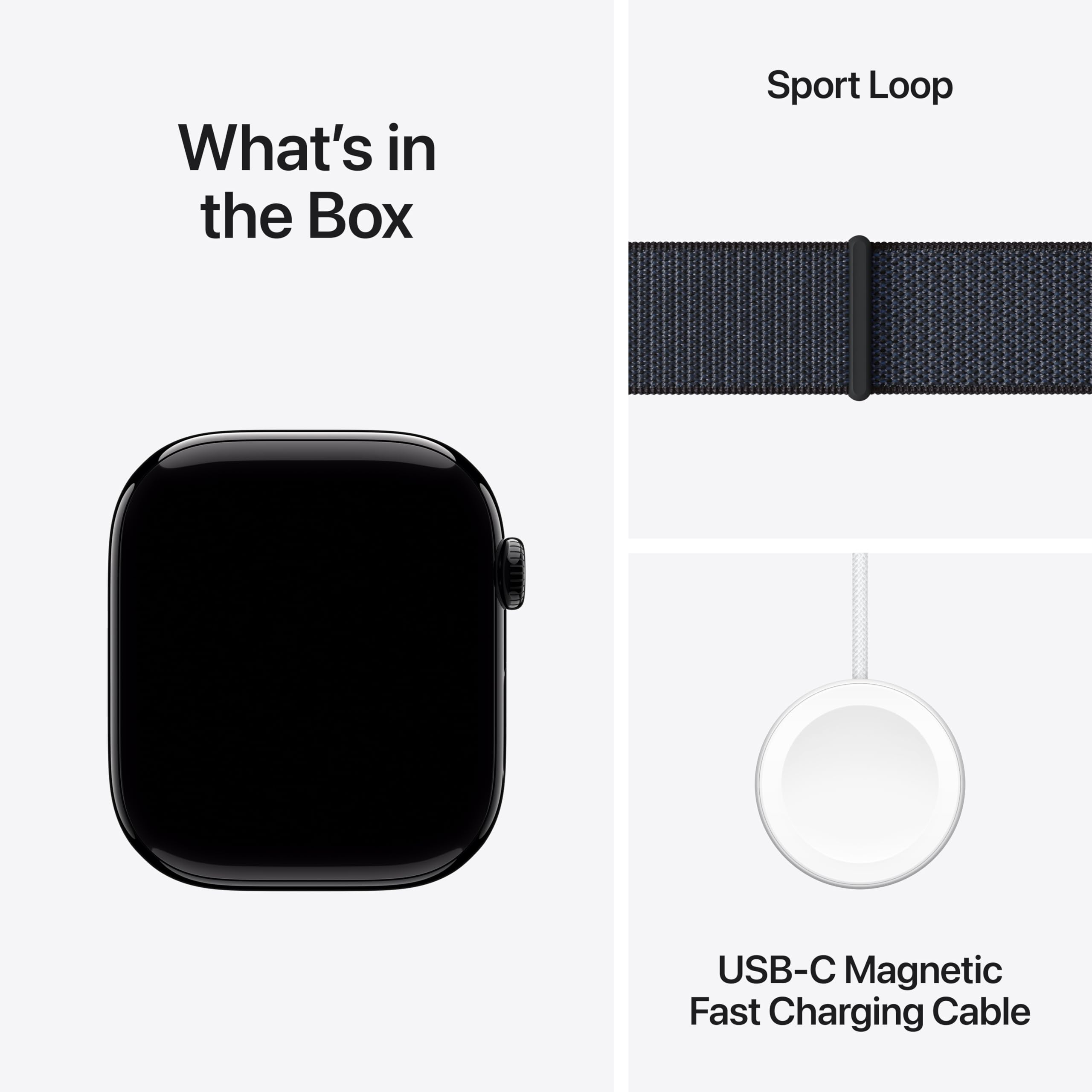 Apple Watch Series 10 [GPS 46mm case] Smartwatch with Jet Black Aluminum Case with Black Sport Band - M/L. Fitness Tracker, ECG App, Always-On Retina Display, Water Resistant