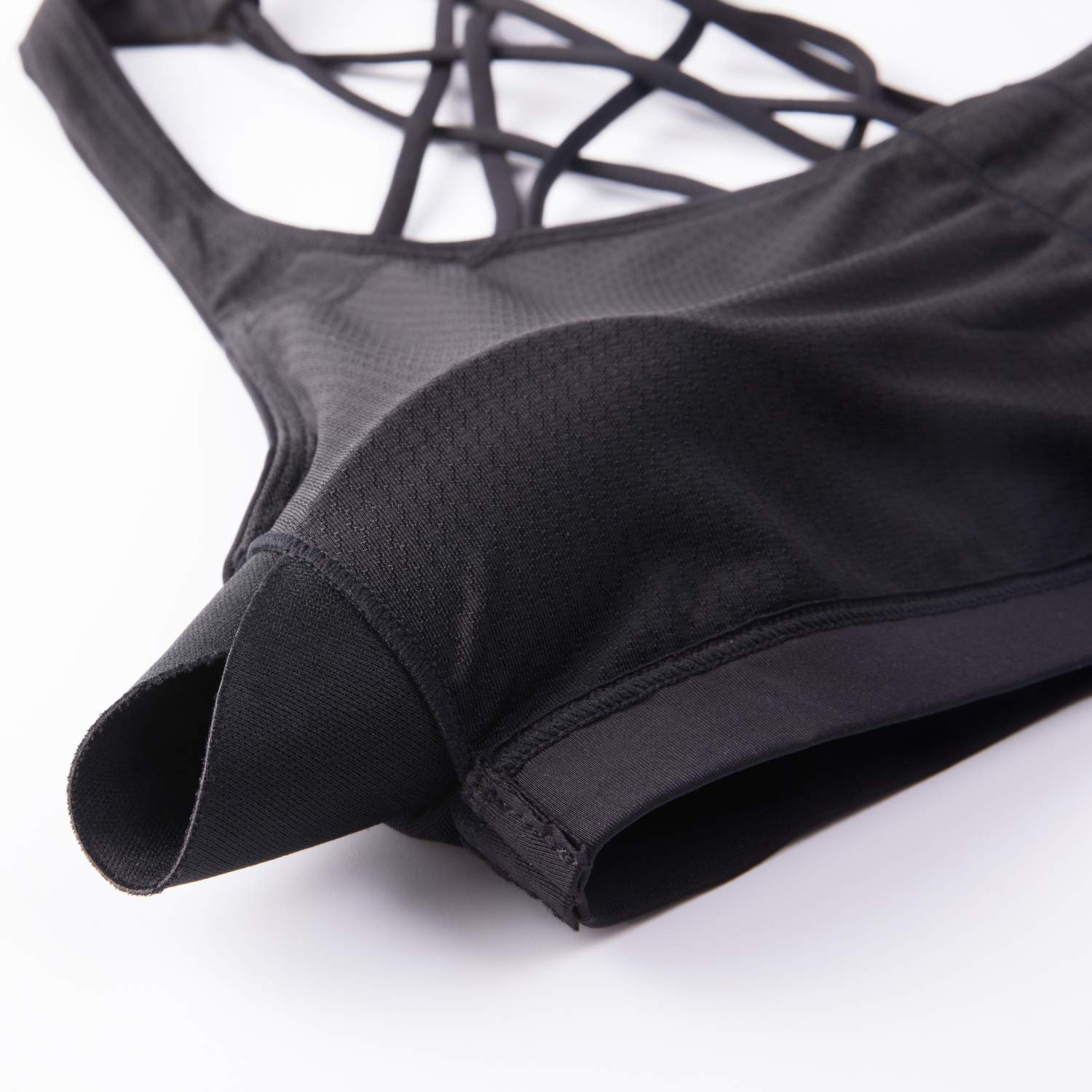 CRZ YOGA Naked Feeling Cross Back Sports Bras | Light Support, Removable Pads, Yoga, Sleek, Strappy, Scoop Neck, for Women