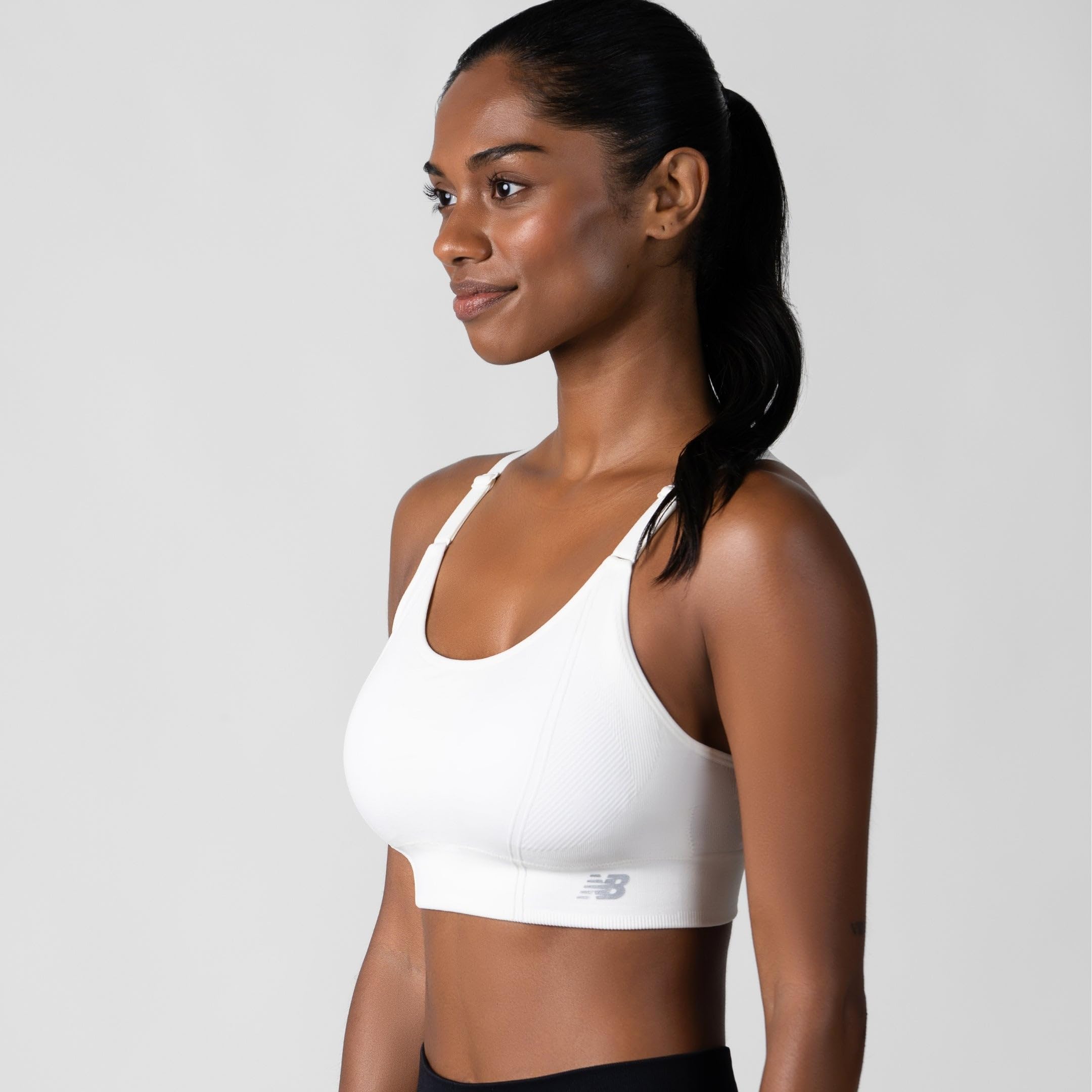 New Balance 2 Pack Sports Bras for Women, Seamless Wirefree Womens Sports Bra with Removable Pads, Athletic Wear for Workout