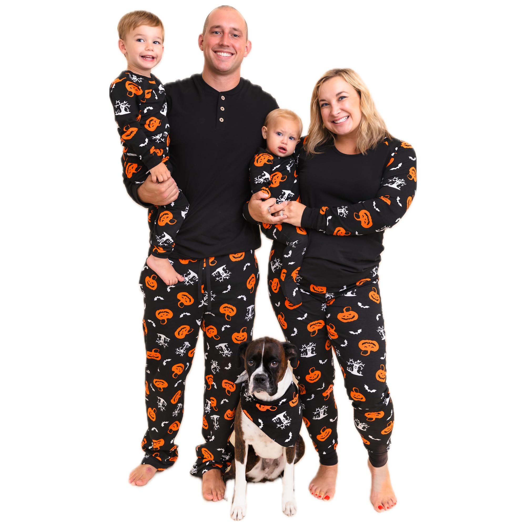 Owlivia Christmas Halloween Pajamas For Family, Organic Cotton Holiday Pjs Matching Sets