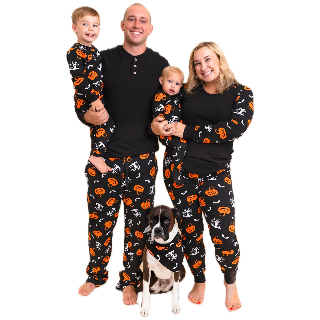 Owlivia Christmas Halloween Pajamas For Family, Organic Cotton Holiday Pjs Matching Sets