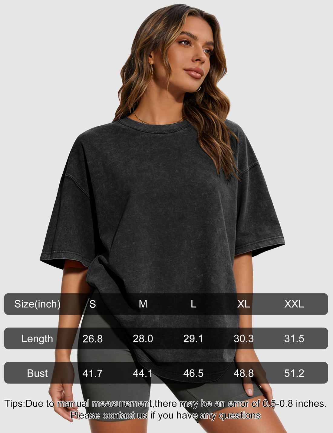 Siimcuzy 2/3/4 Pack Oversized Tshirts for Women Short Sleeves Workout Tops | Loose Fit, Crew Neck, Baggy, Summer, Casual, Gym, Plus Size, Plain, Tops, Fashion, Clothes, 2026