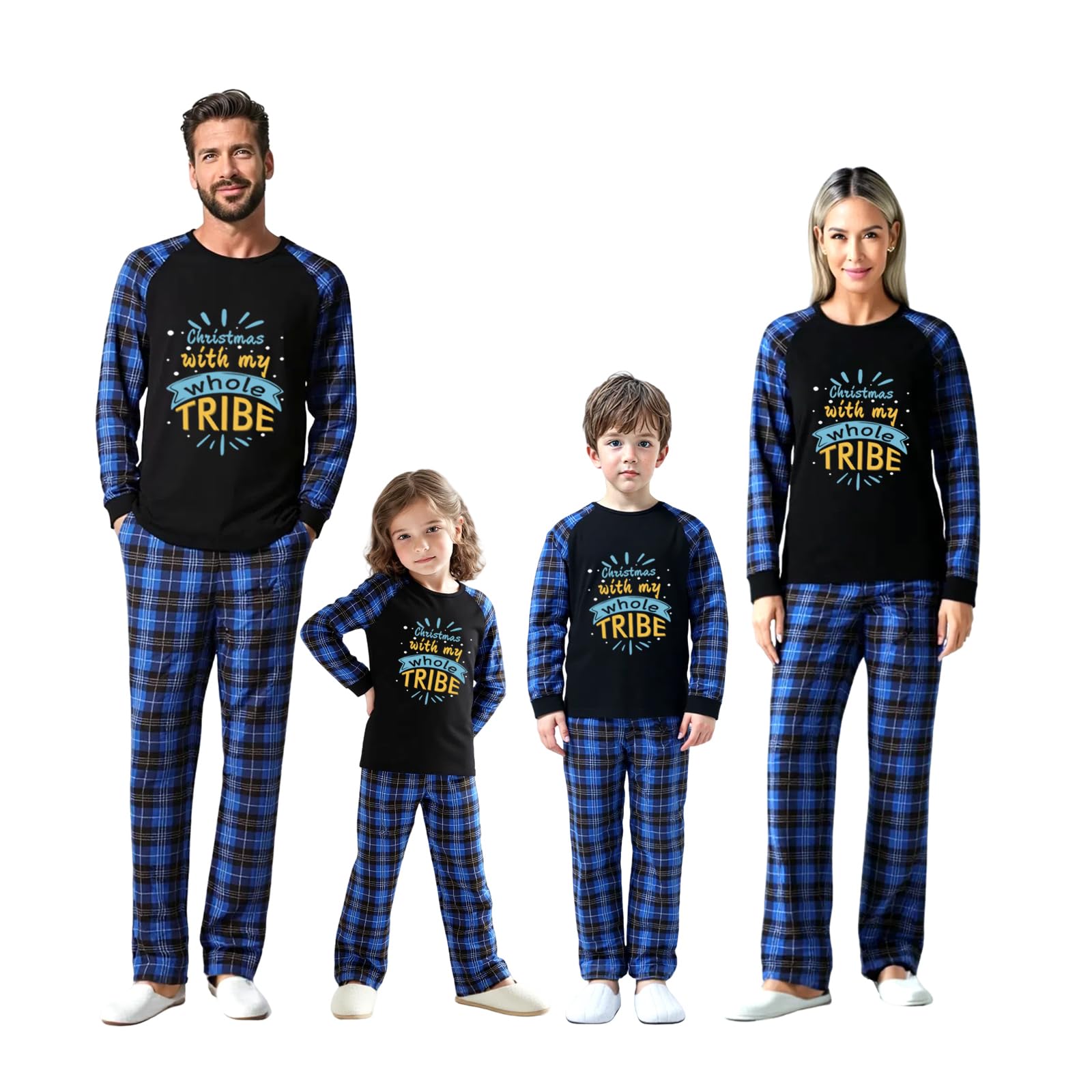 Family Christmas Match Pajamas Christmas Family Pjs Sets With Pocket