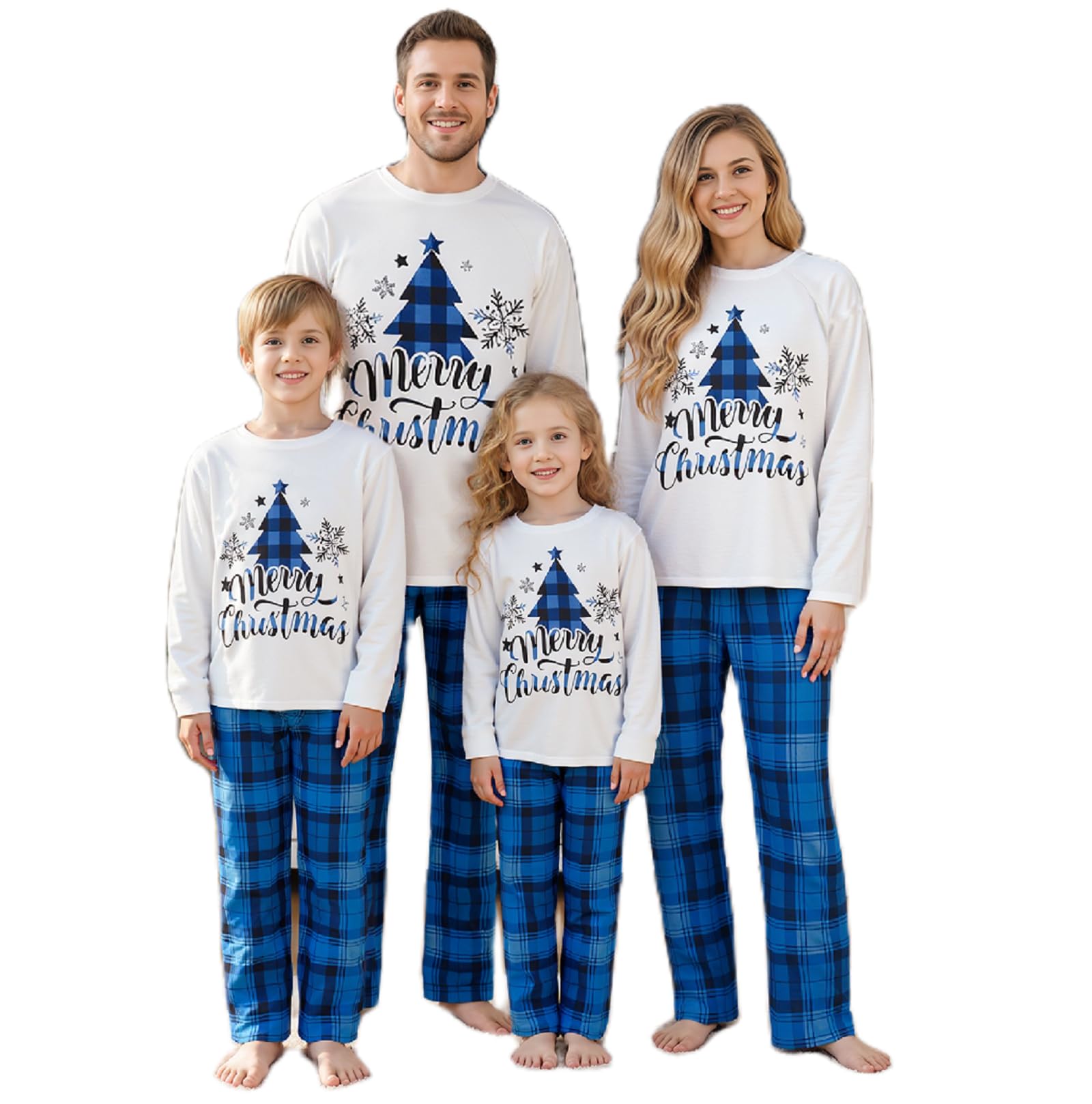 Christmas Pajama Family Matching Pajamas Sets Christmas Pjs Sleepwear Outfits for Christmas Holiday Xmas Party