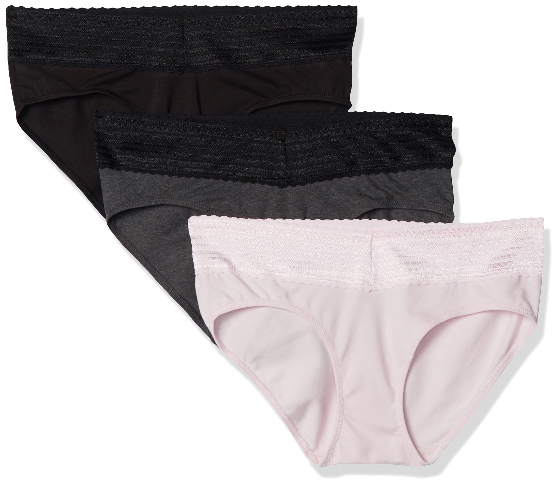 Warner's womens Blissful Benefits No Muffin 3 Pack Hipster Panties