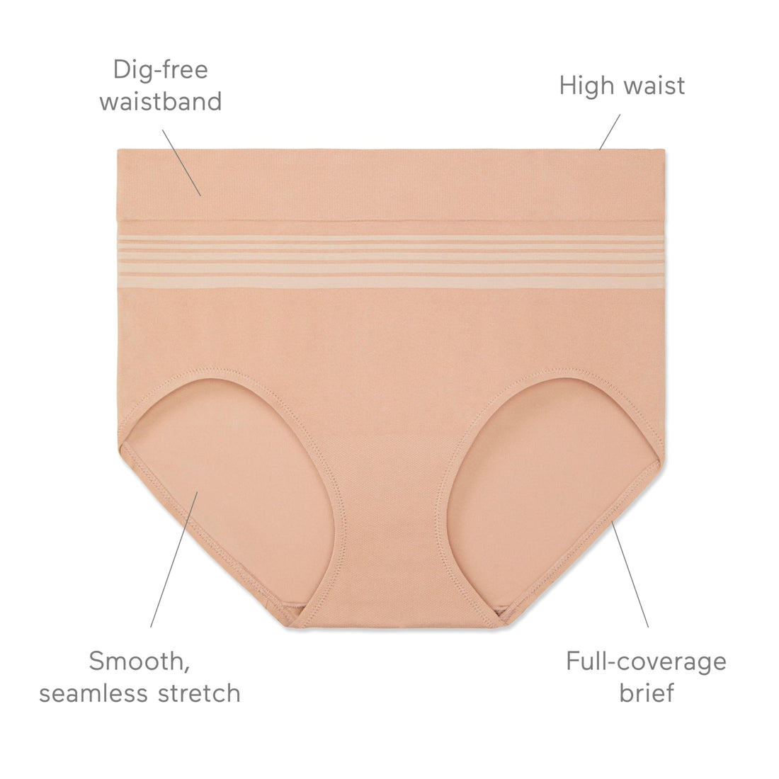 Warner's No Pinching No Problems Seamless Brief Underwear