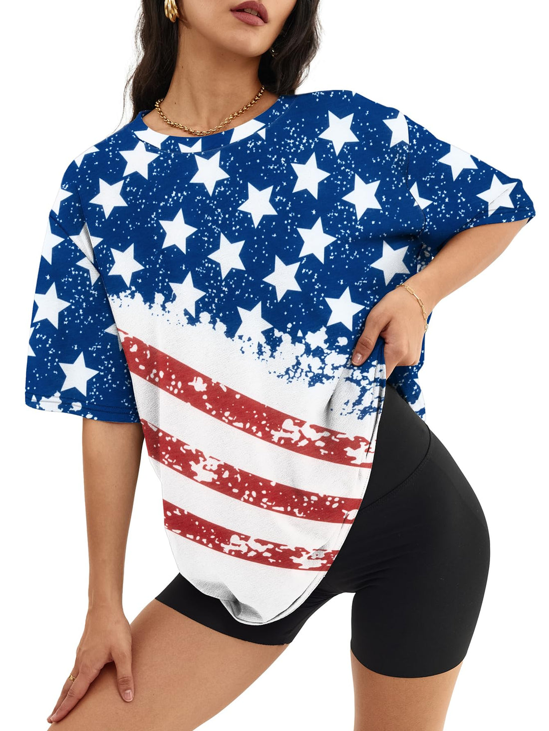 ATHMILE Womens Oversized T Shirts Casual Tee Workout Tops Gym Clothes Summer Loose Fit Short Sleeve Graphics Basic Y2K 2026