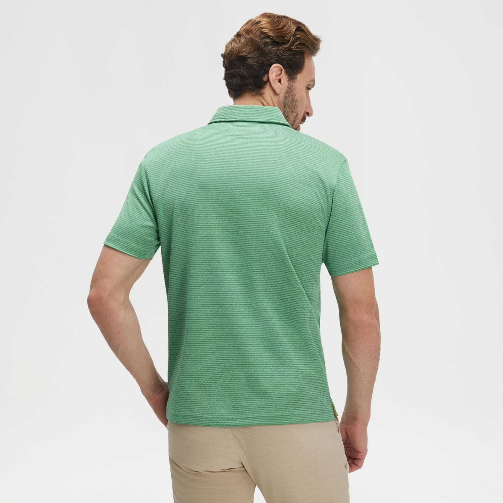 M MAELREG Men‘s Golf Shirts Short Sleeve Ultra-Light Soft Performance Quick Dry Athletic with UPF 30+ Polo Shirts for Men