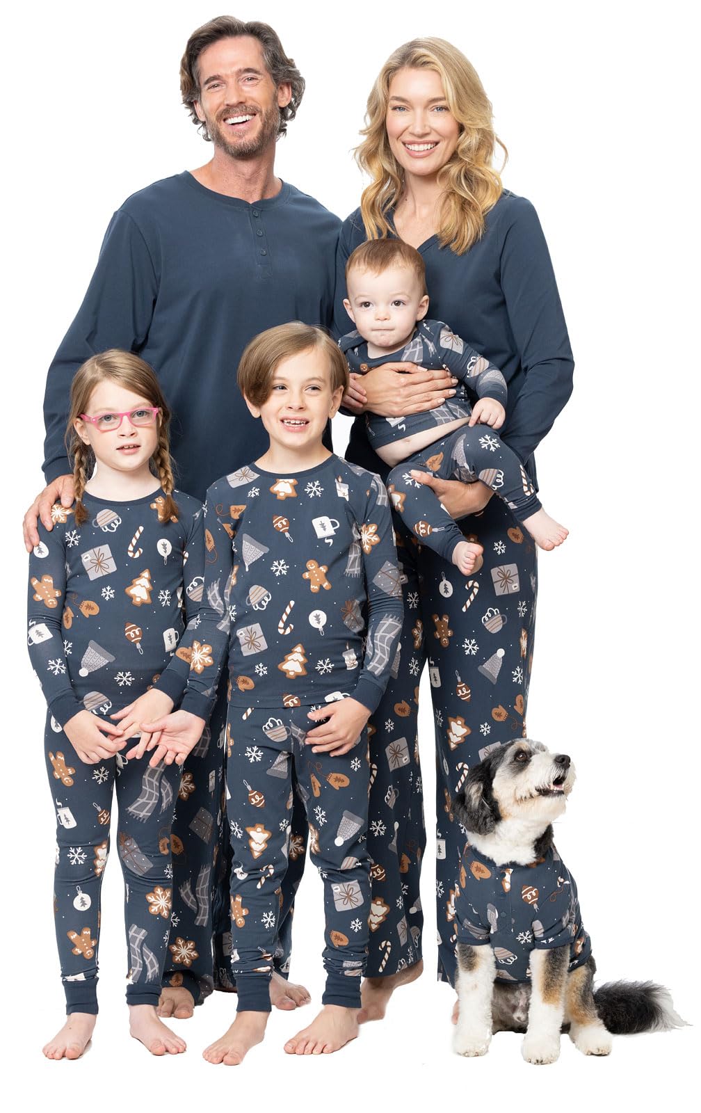 PajamaGram Family Pajamas Matching Sets - Family PJs, Red & Blue Plaid