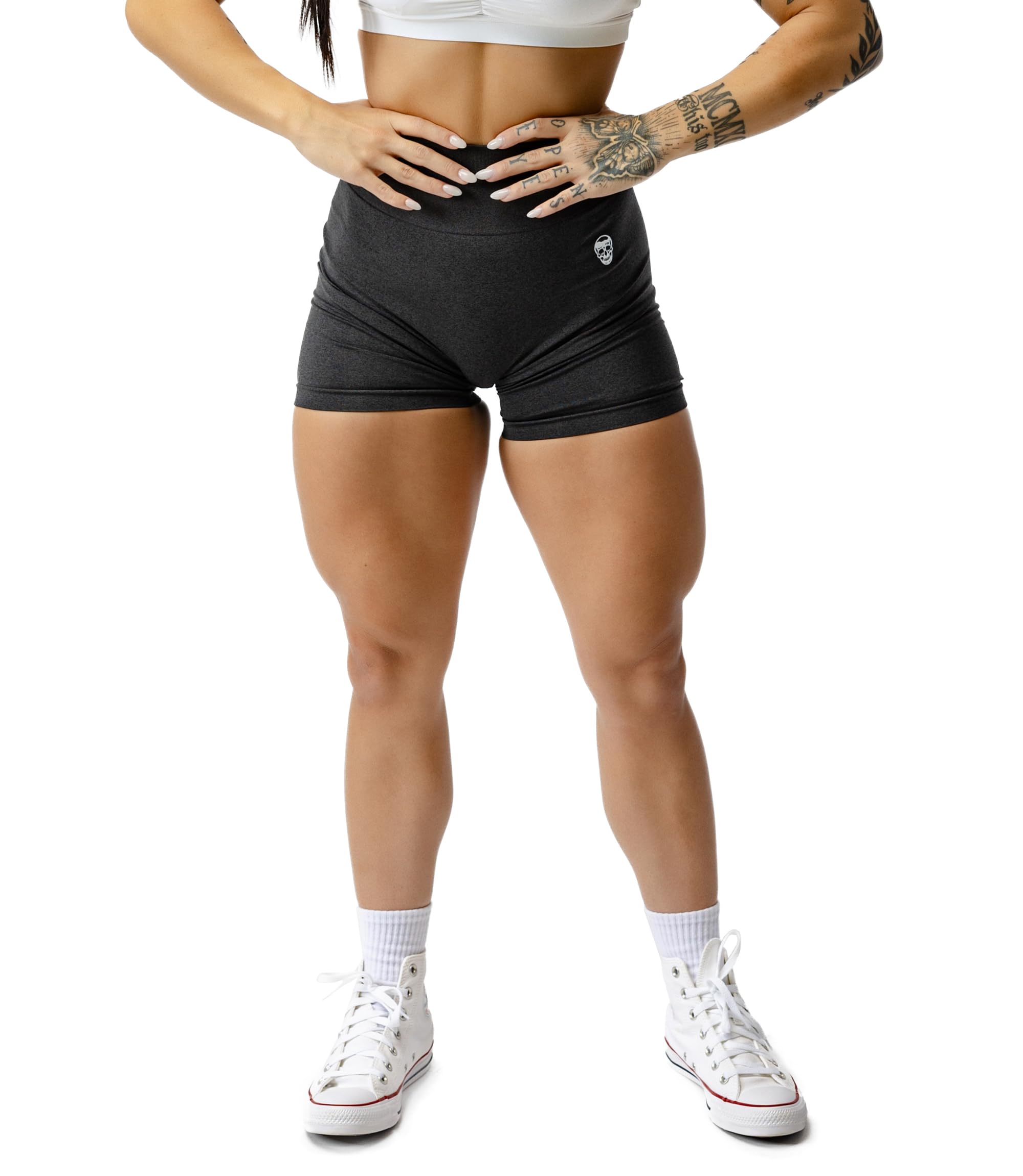 Gymreapers Infinity Seamless Workout Shorts High Waist Biker Shorts for Women Athletic Gym Running Pilates Yoga Sport Short