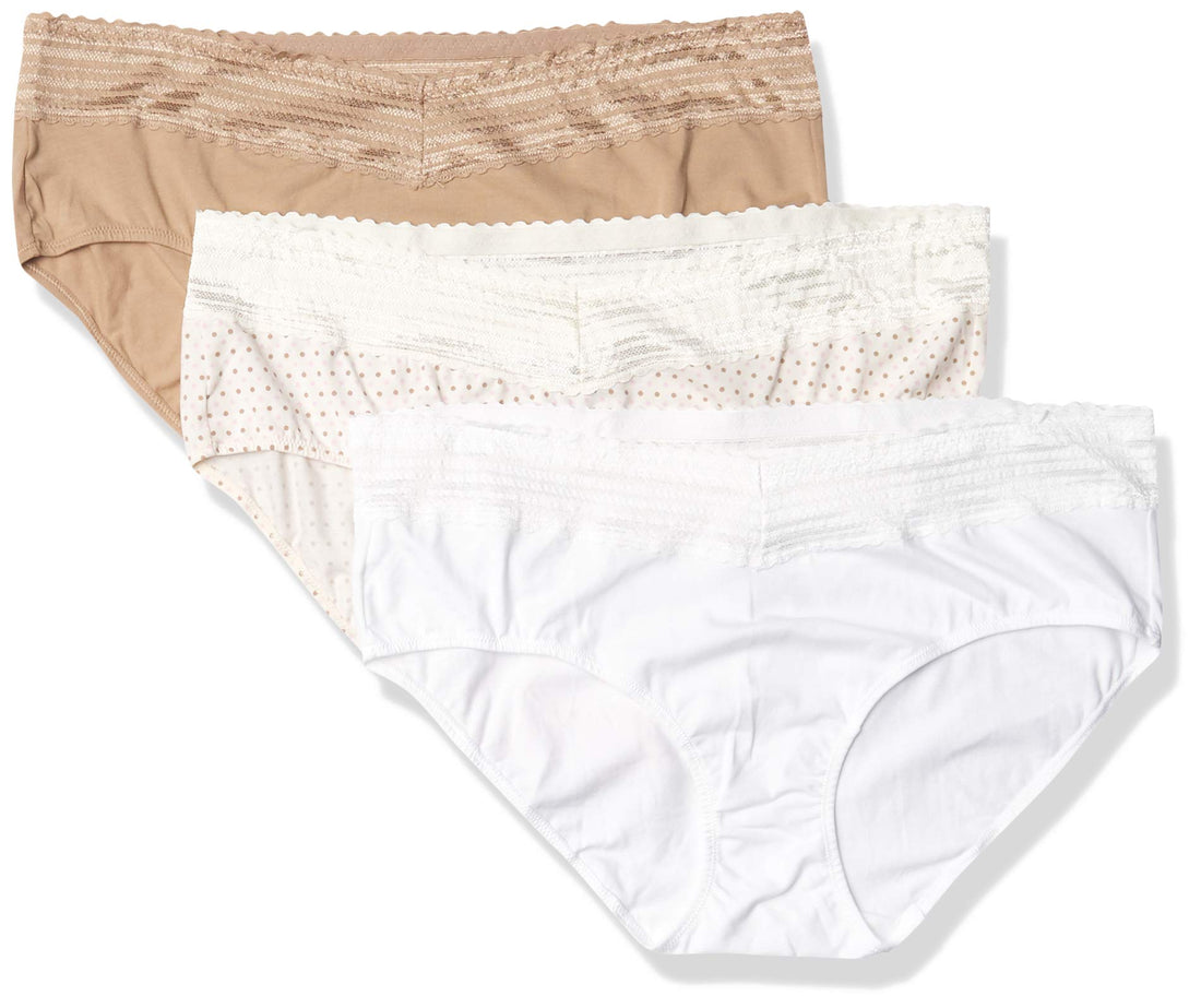Warner's womens Blissful Benefits No Muffin 3 Pack Hipster Panties