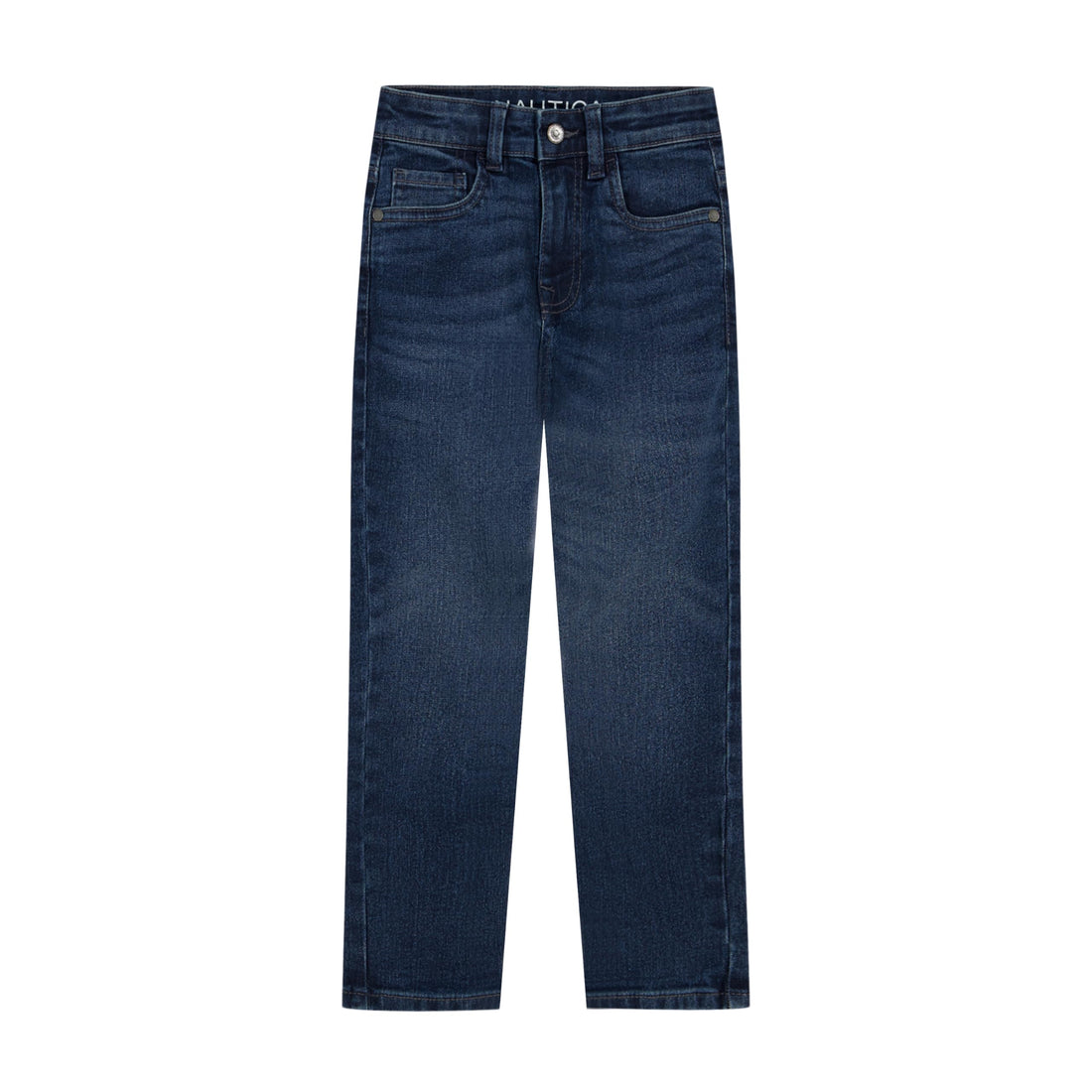 Nautica Boys' Classic Fit Straight Leg Denim Jeans, 5-Pocket Style, Zipper Fly & Button Closure