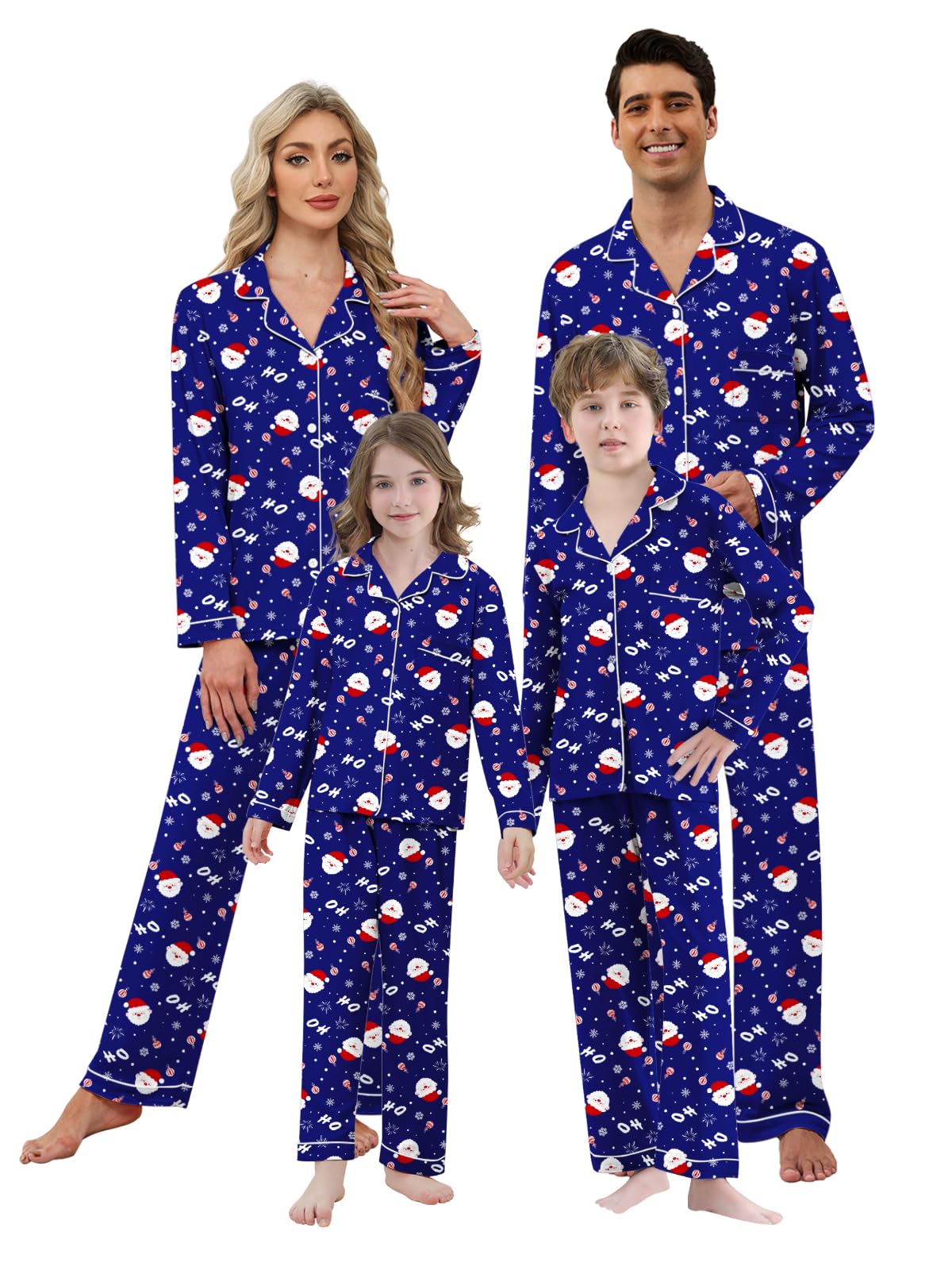 Umeyda Christmas Family Matching Pajamas Festival Sleepwear for Adults Kids