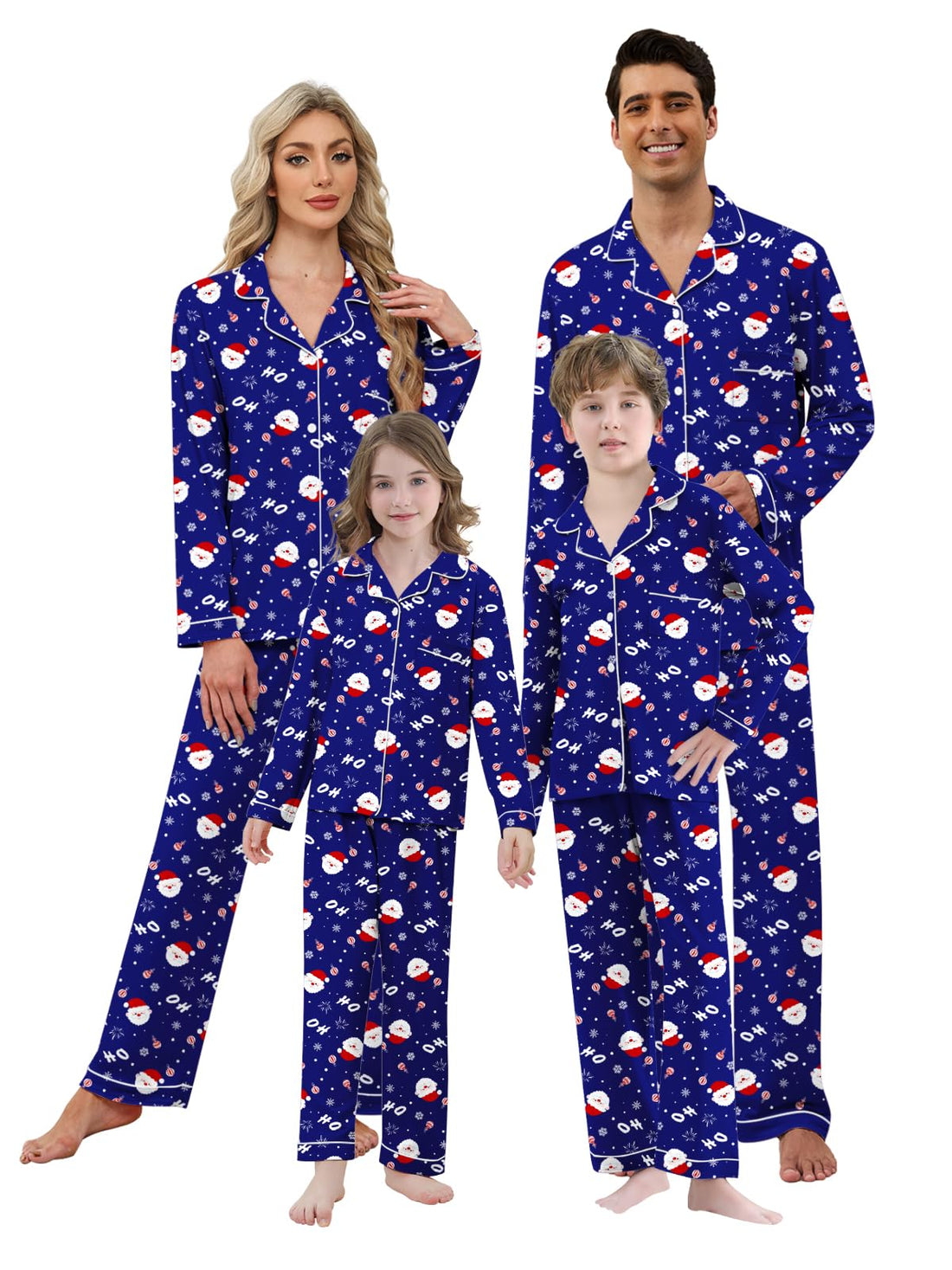 Umeyda Christmas Family Matching Pajamas Festival Sleepwear for Adults Kids
