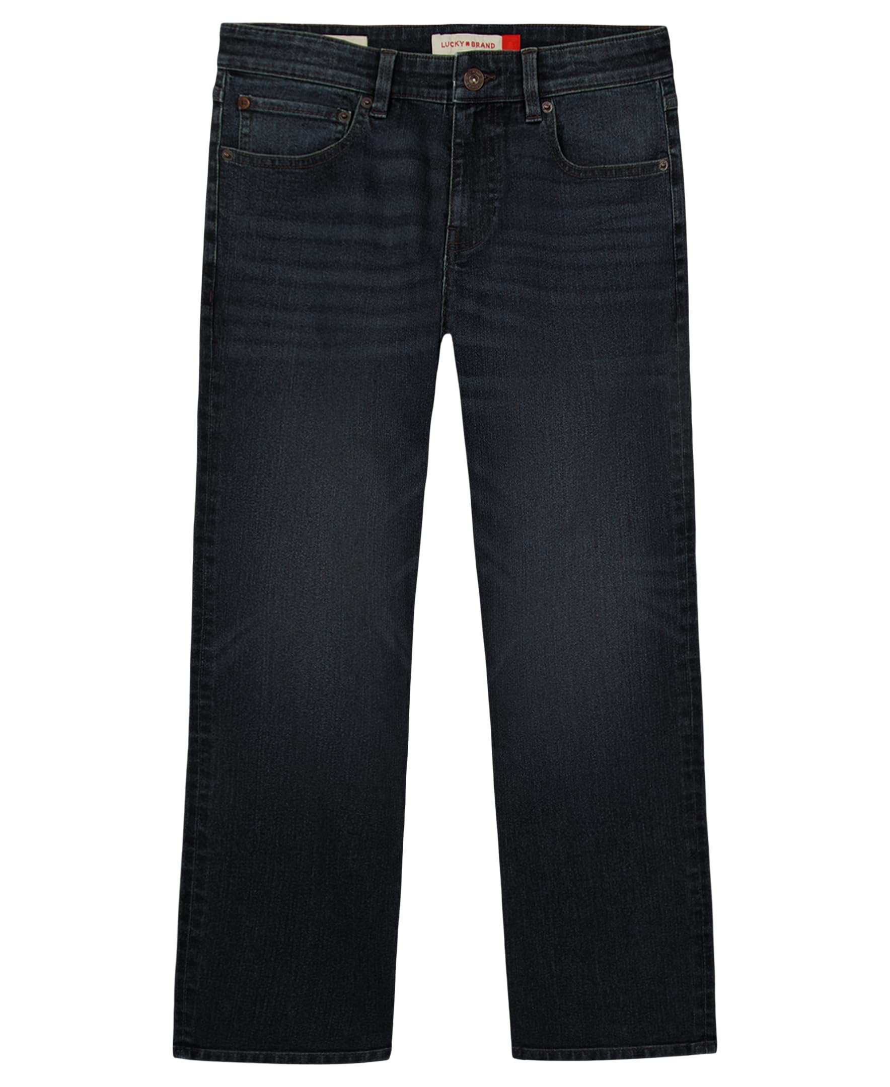 Lucky Brand Boys' Loose Fit Stretch Denim Jeans, 5-Pocket Style, Zipper Fly & Button Closure